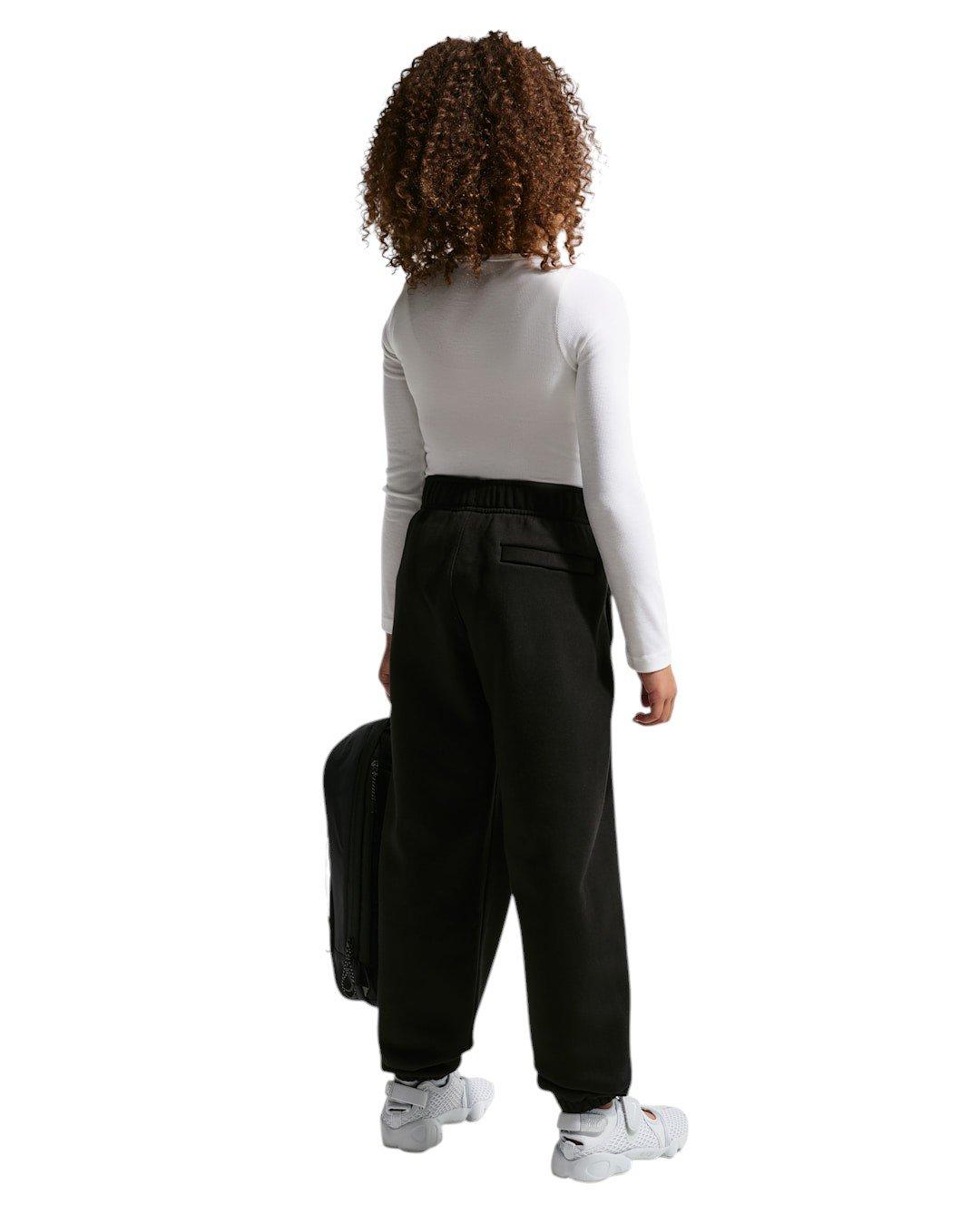 Nike Big Kids' Solo Swoosh Fleece Cuffed Pants - Black - BLACK