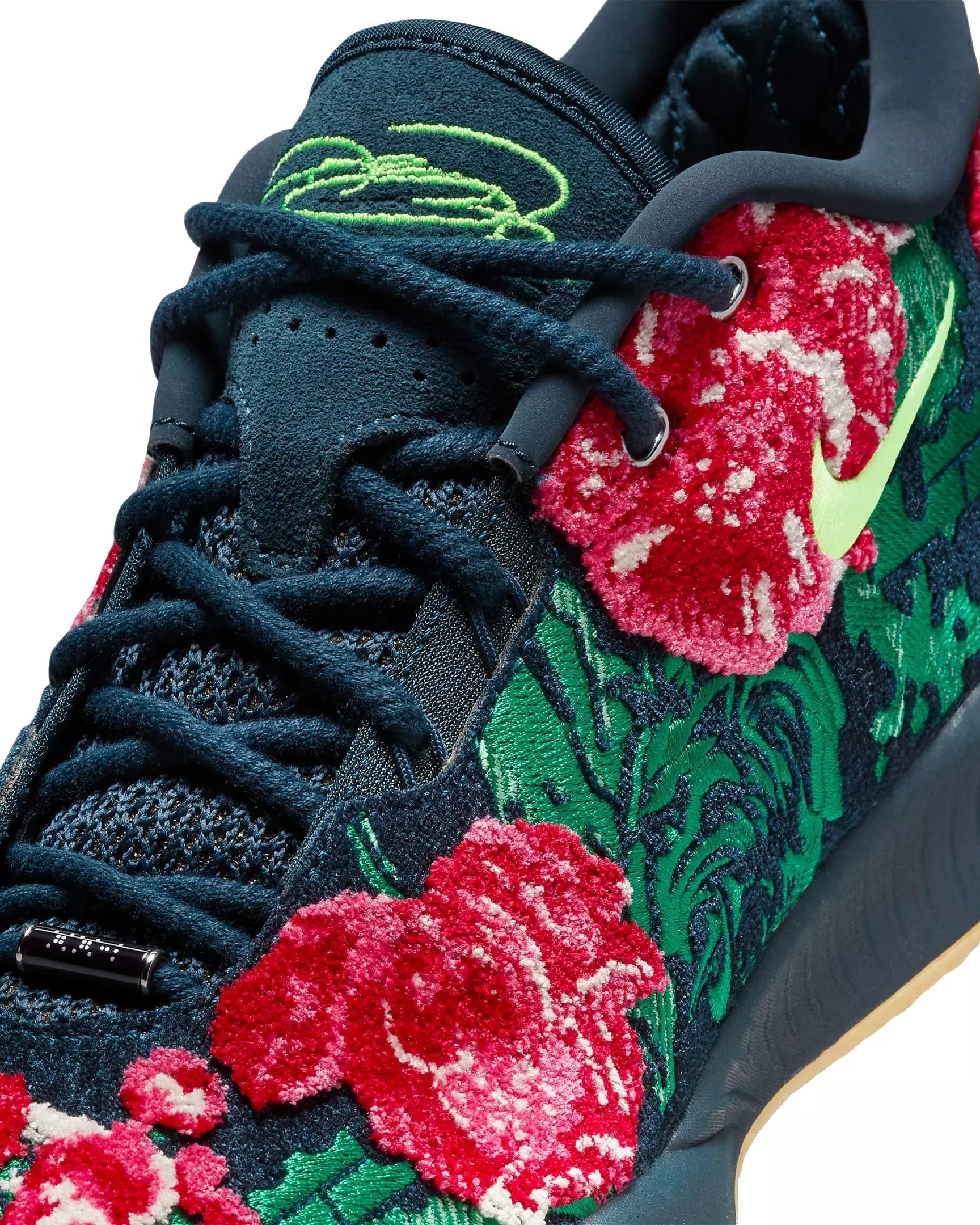 Nike LeBron XXI Premium "Armory Navy/Malachite/Spring Green/Green Strike" Men's Basketball Shoe - NAVY/GREEN/RED