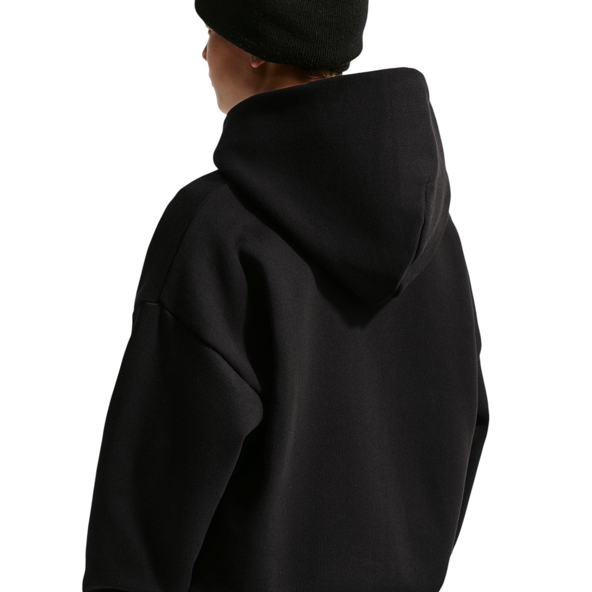 Nike Big Kids' Sportswear Solo Swoosh Full-Zip Hooded Jacket - Black - BLACK