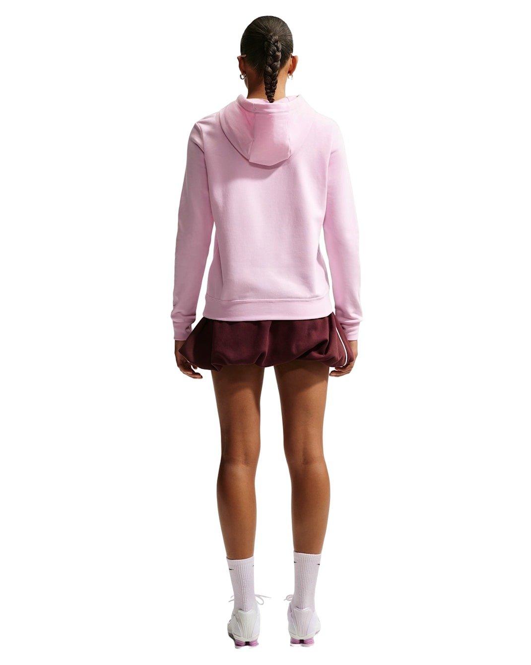 Nike Women's Sportswear Club Fleece Graphic Pullover Hoodie - Pink - PINK Thumbnail View 5