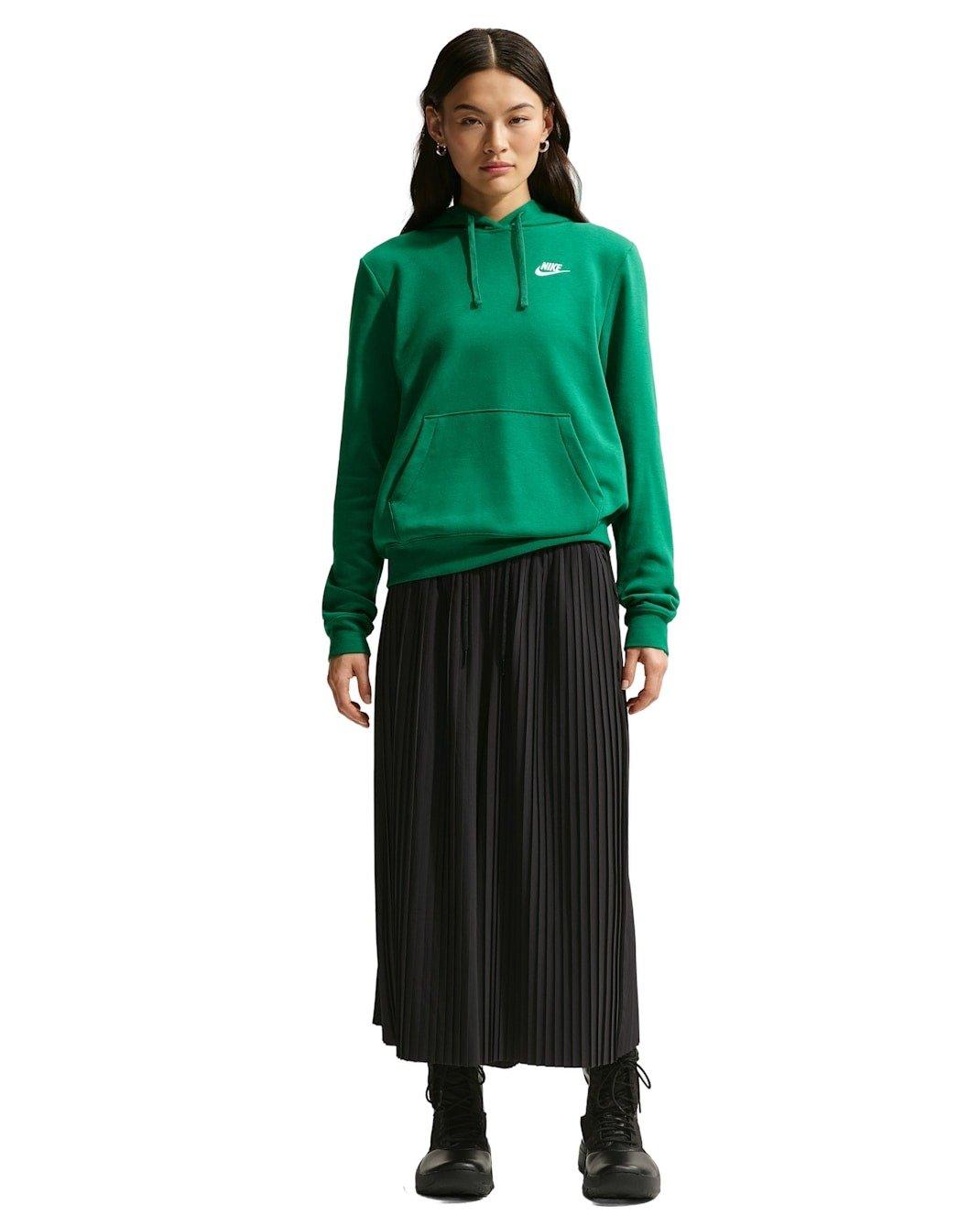 Nike Women's Sportswear Club Fleece Standard Pullover Hoodie - Green - GREEN Thumbnail View 4