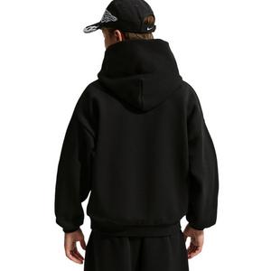 Nike Big Kids' Sportswear Solo Swoosh Fleece Pullover Hoodie - Black - BLACK