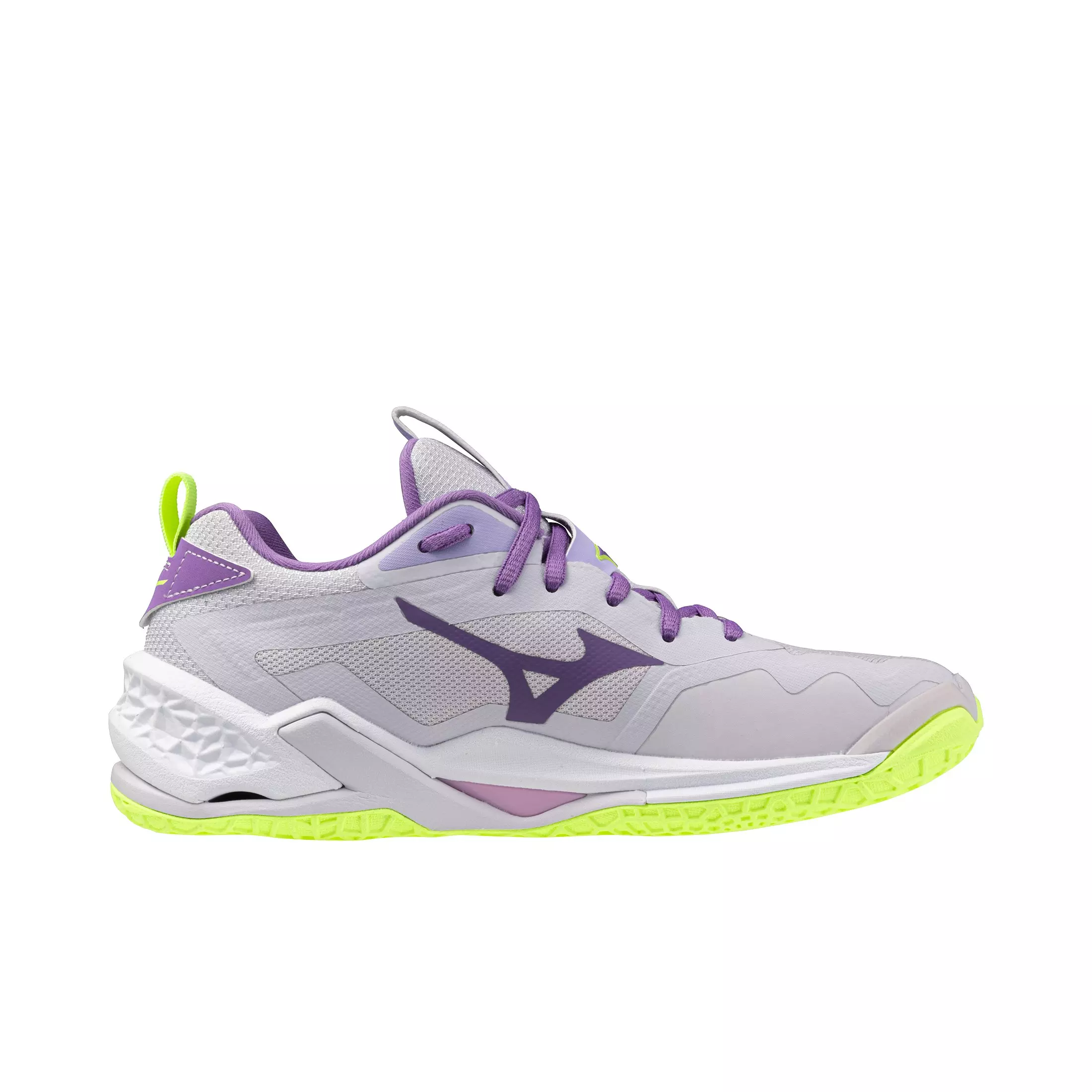 Mizuno Wave Stealth Neo 2 "White/Lavender" Unisex Volleyball Shoe - WHITE/LAVENDER