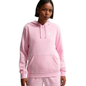 Nike Women's Sportswear Club Fleece Standard Pullover Hoodie -Pink