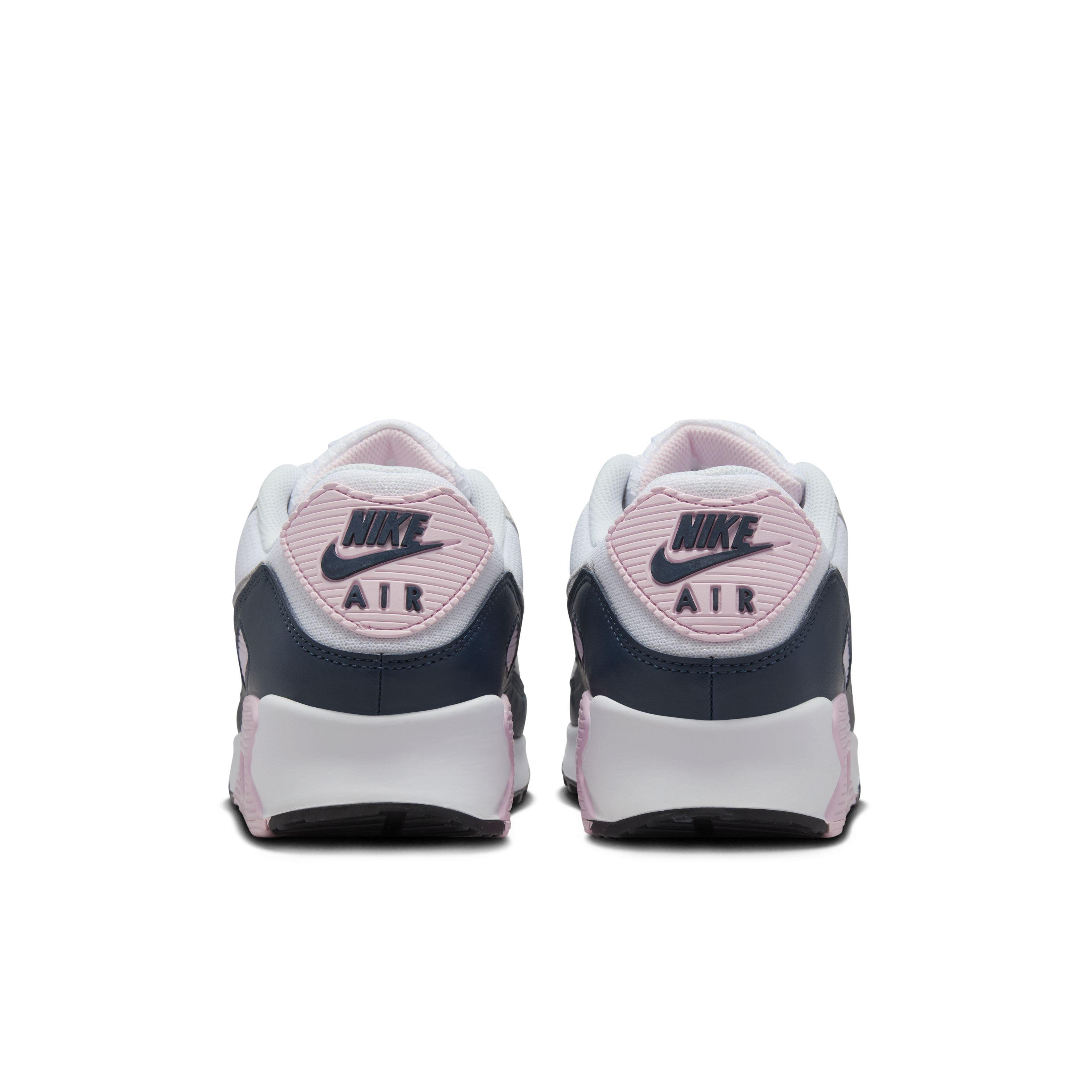 Nike Air Max 90 Men's "White/Pink Foam/Armory Navy/Wolf Grey" Shoe