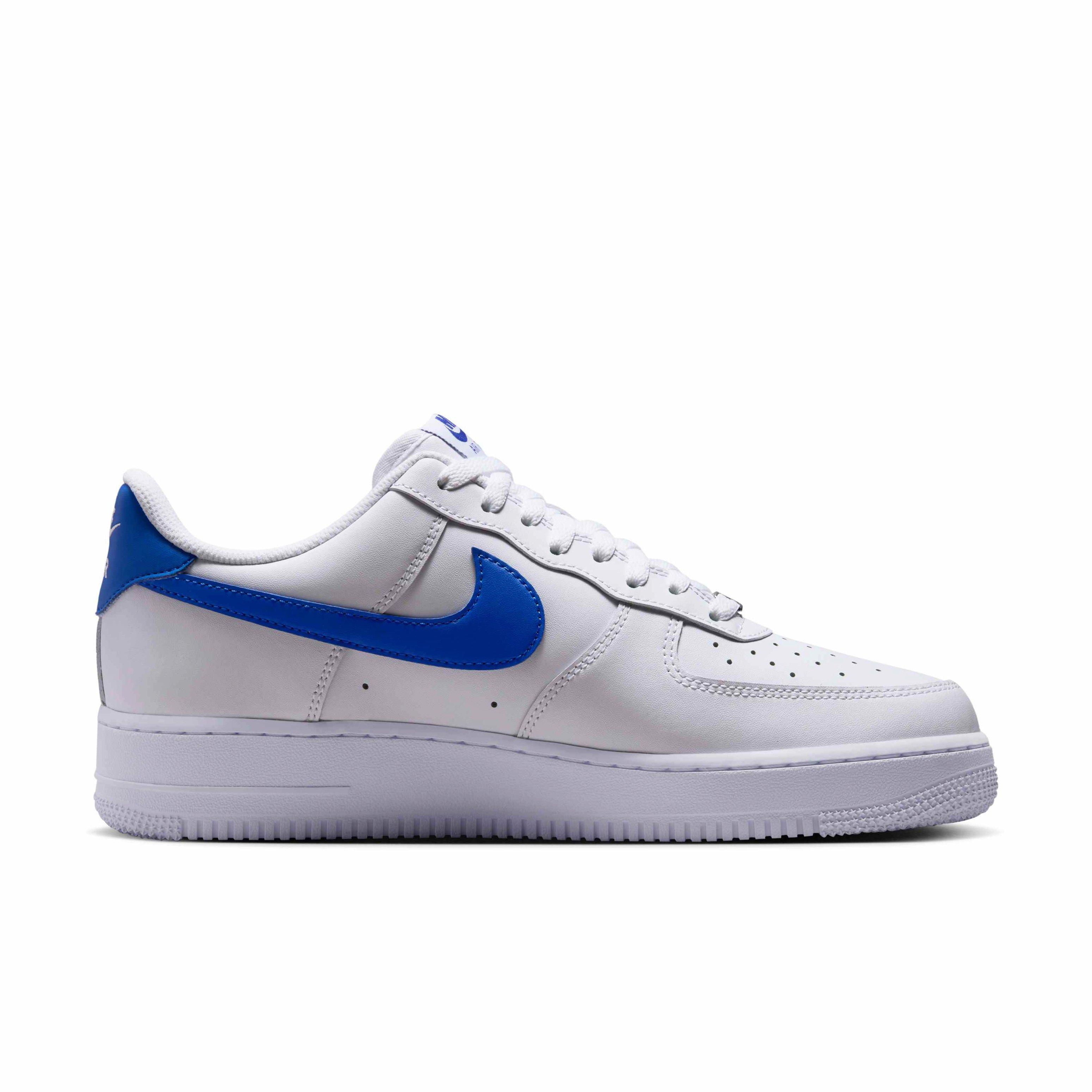 Nike Air Force 1 '07 "White/White/Hyper Royal" Men's Shoe - WHITE/WHITE/ROYAL