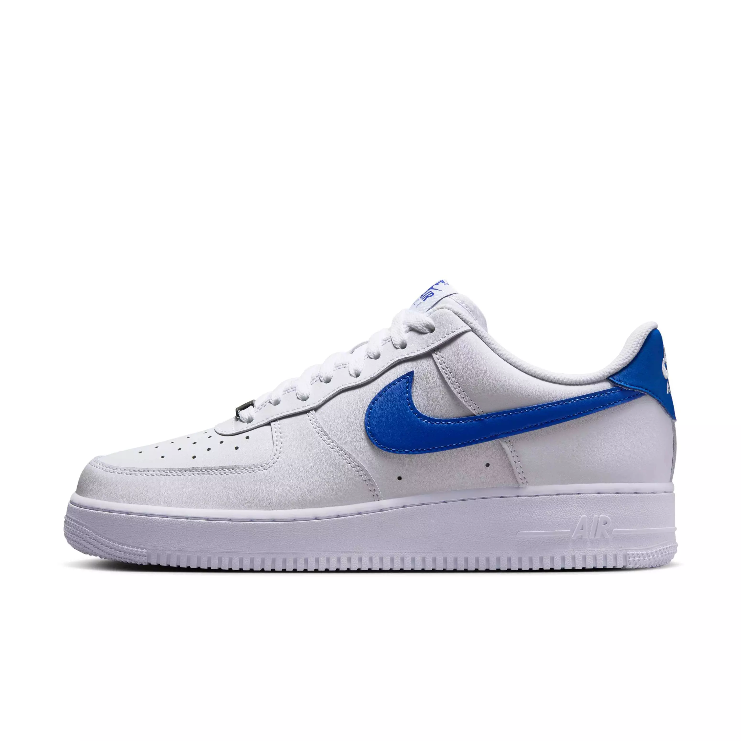Nike Air Force 1 '07 "White/White/Hyper Royal" Men's Shoe - WHITE/WHITE/ROYAL