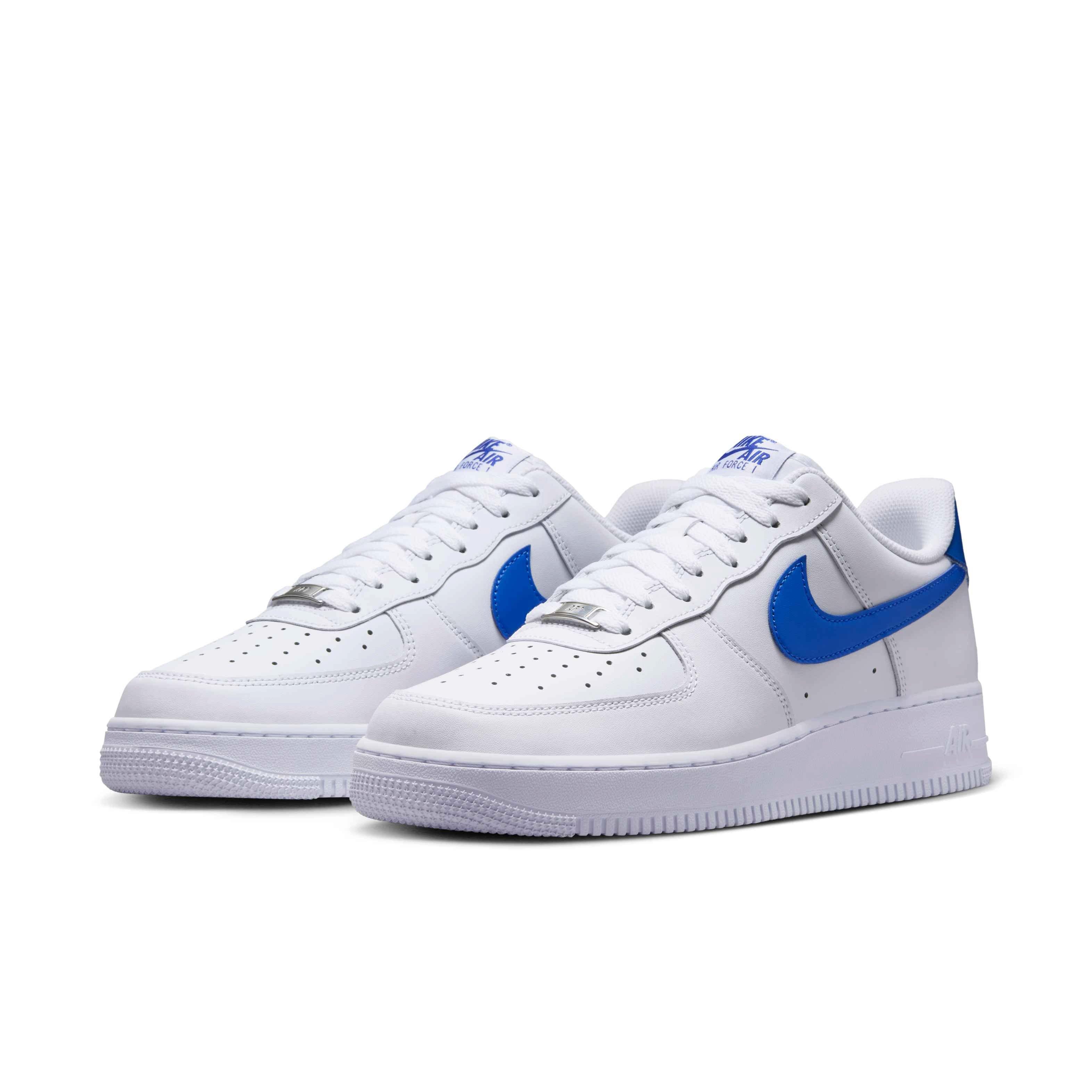 Nike Air Force 1 '07 Men's "White/White/Hyper Royal" Shoe