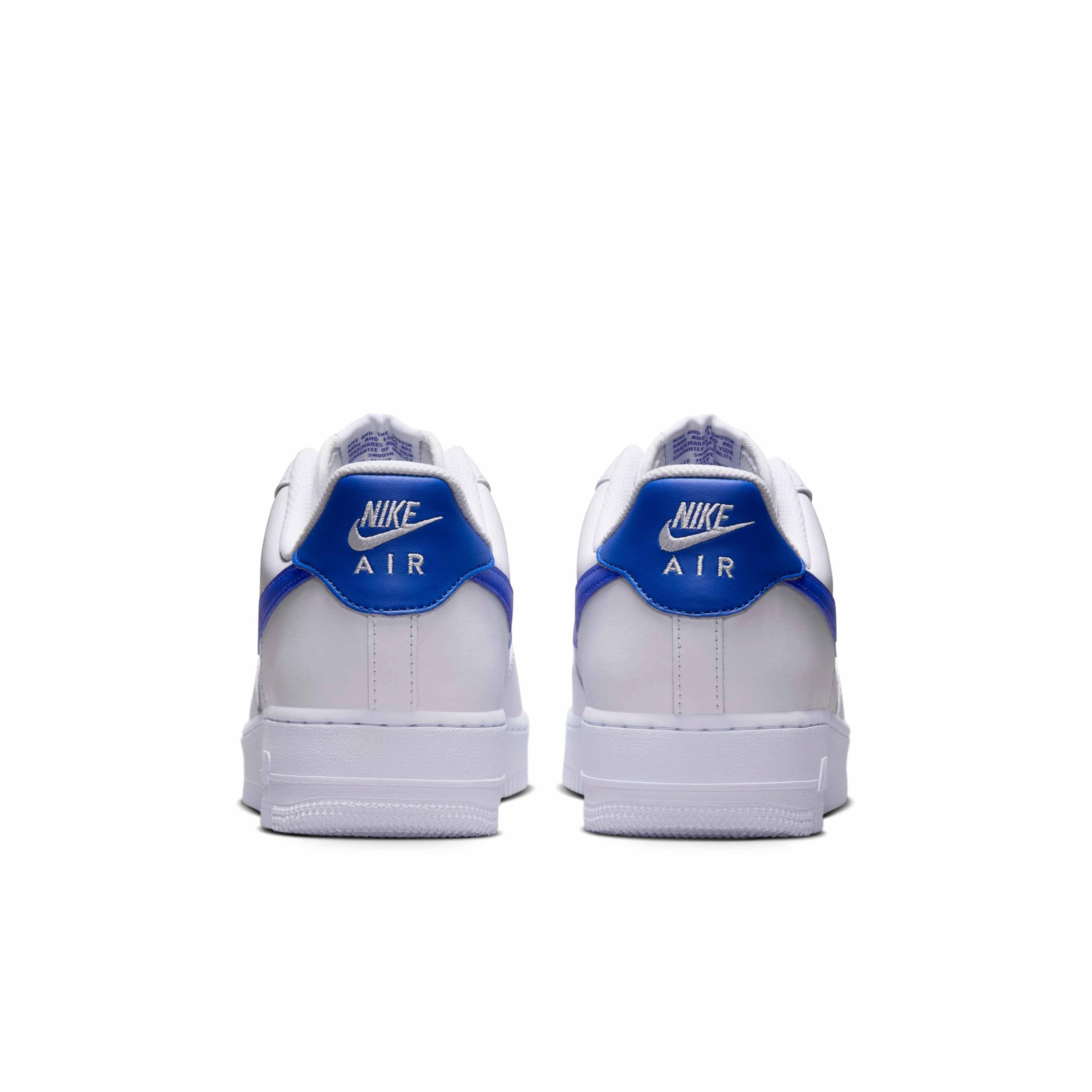 Nike Air Force 1 '07 Men's "White/White/Hyper Royal" Shoe