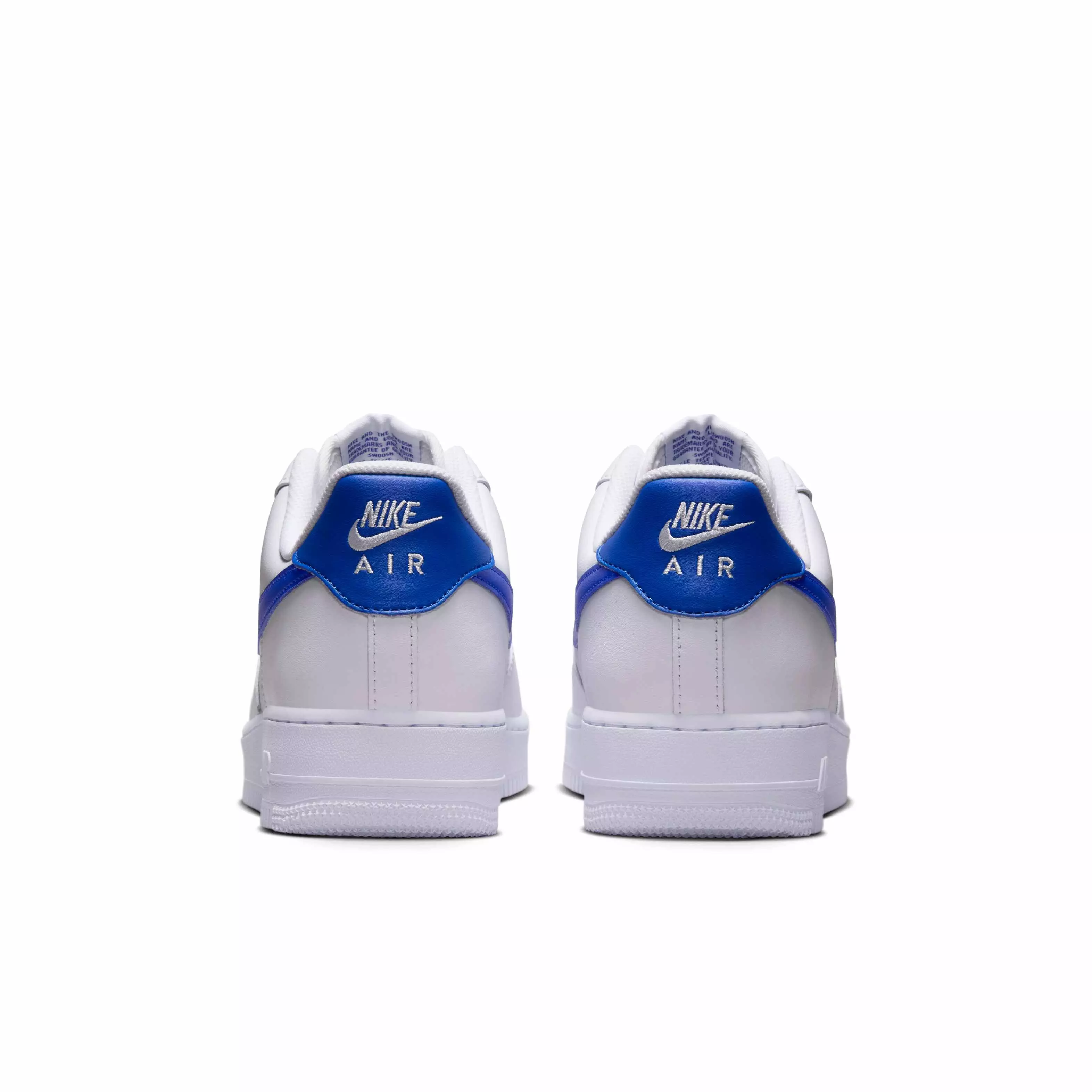 Nike Air Force 1 '07 "White/White/Hyper Royal" Men's Shoe - WHITE/WHITE/ROYAL