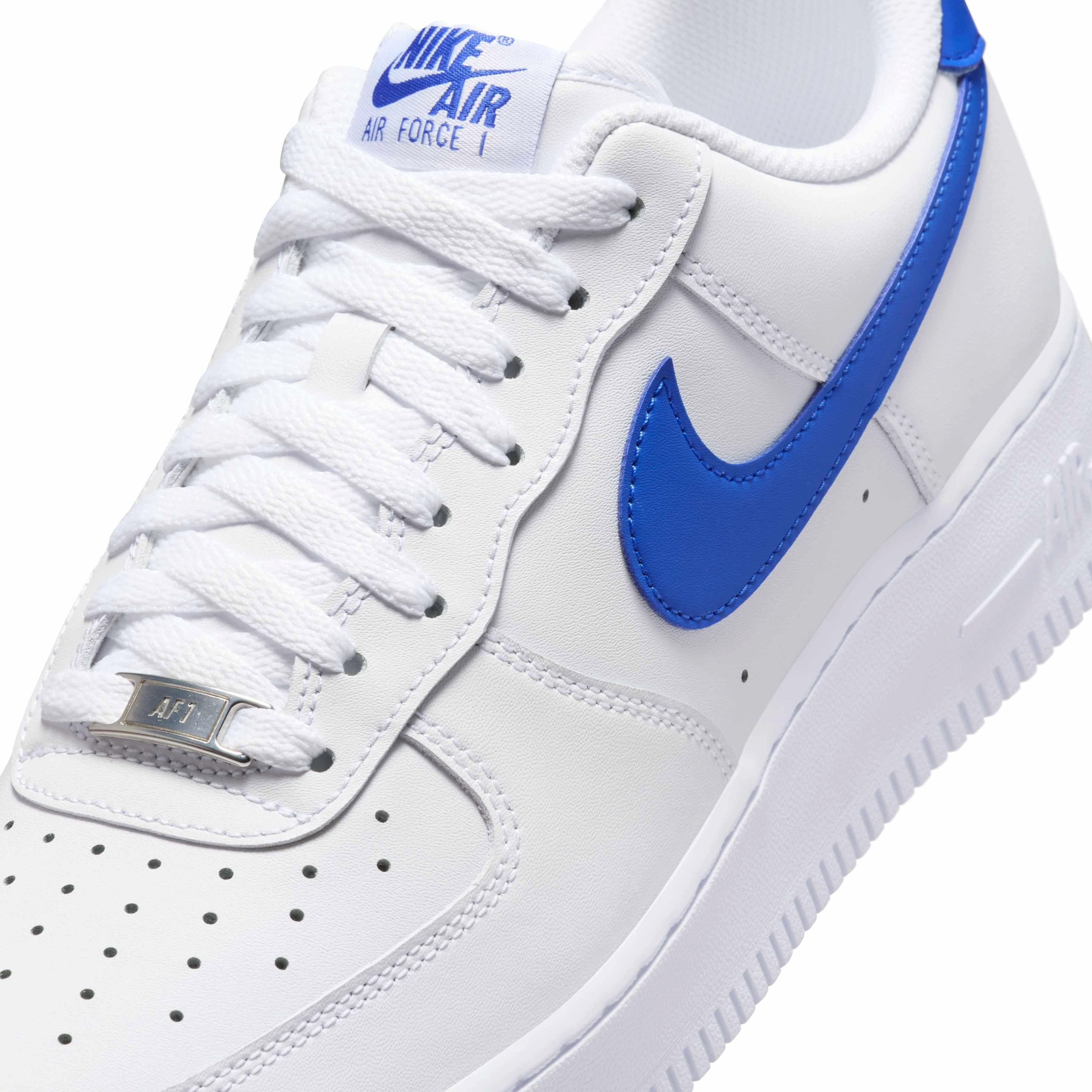 Nike Air Force 1 '07 Men's "White/White/Hyper Royal" Shoe