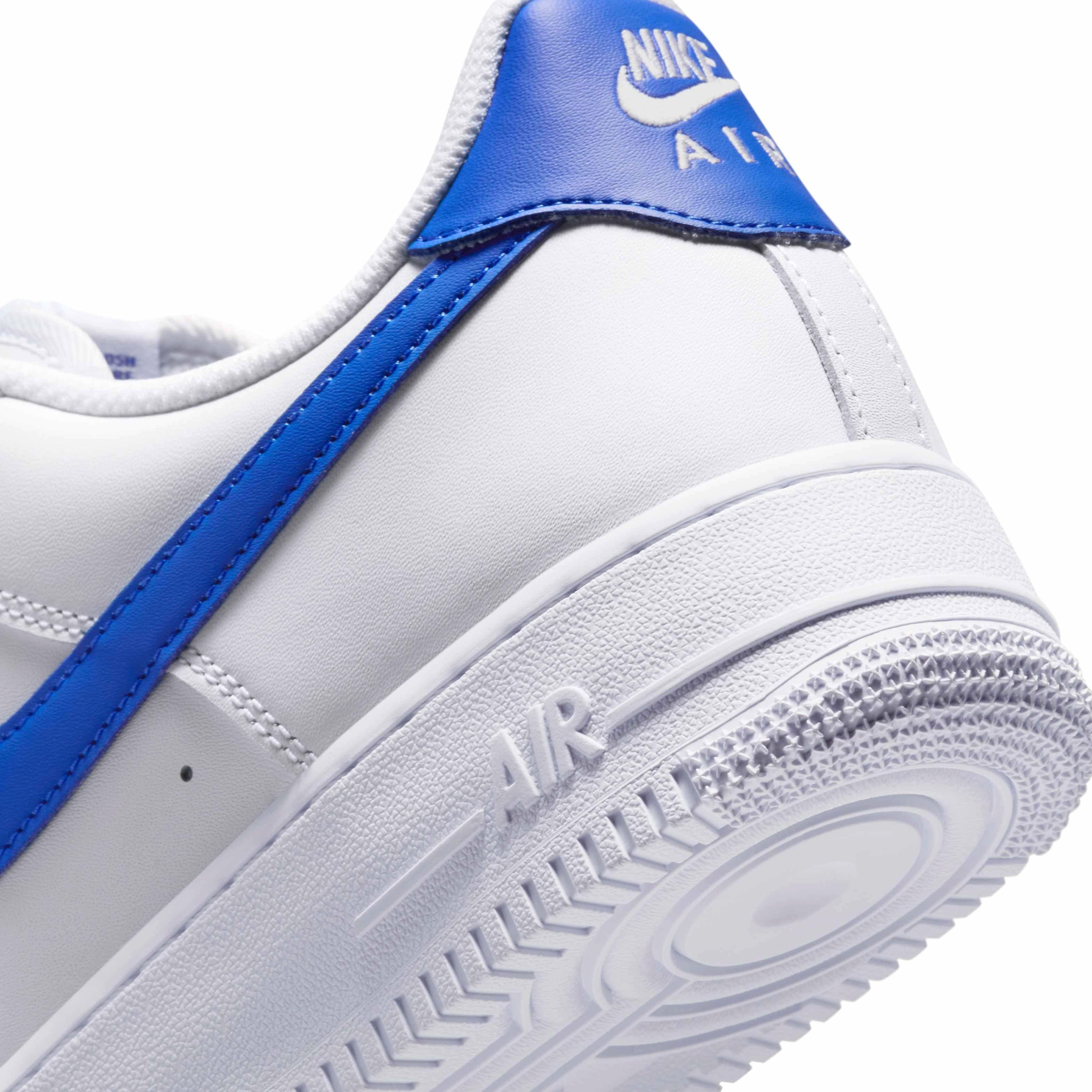 Nike Air Force 1 '07 Men's "White/White/Hyper Royal" Shoe