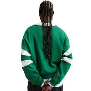 Nike Women's Sportswear Club Fleece Oversized V-Neck Sweatshirt -Green/White