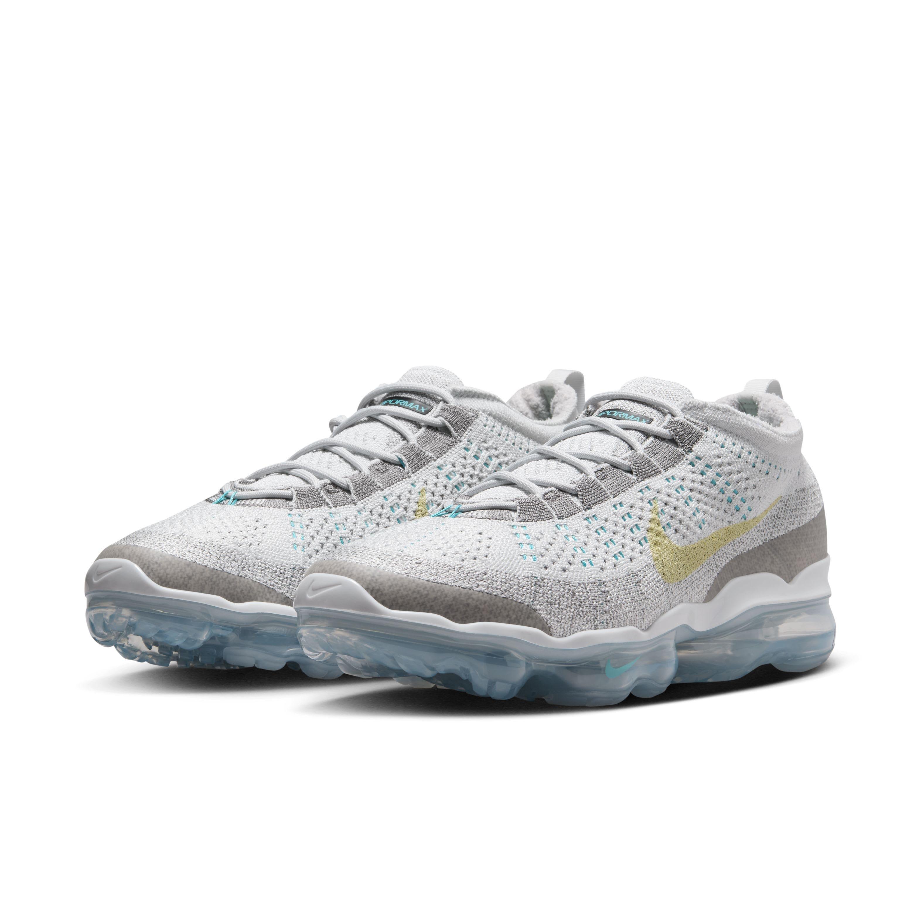 Nike Air VaporMax 2023 Flyknit "Photon Dust/Flat Pewter/Dusty Cactus/Life Lime" Men's Shoe - DUST/PEWTER/CACTUS/LIME Thumbnail View 3