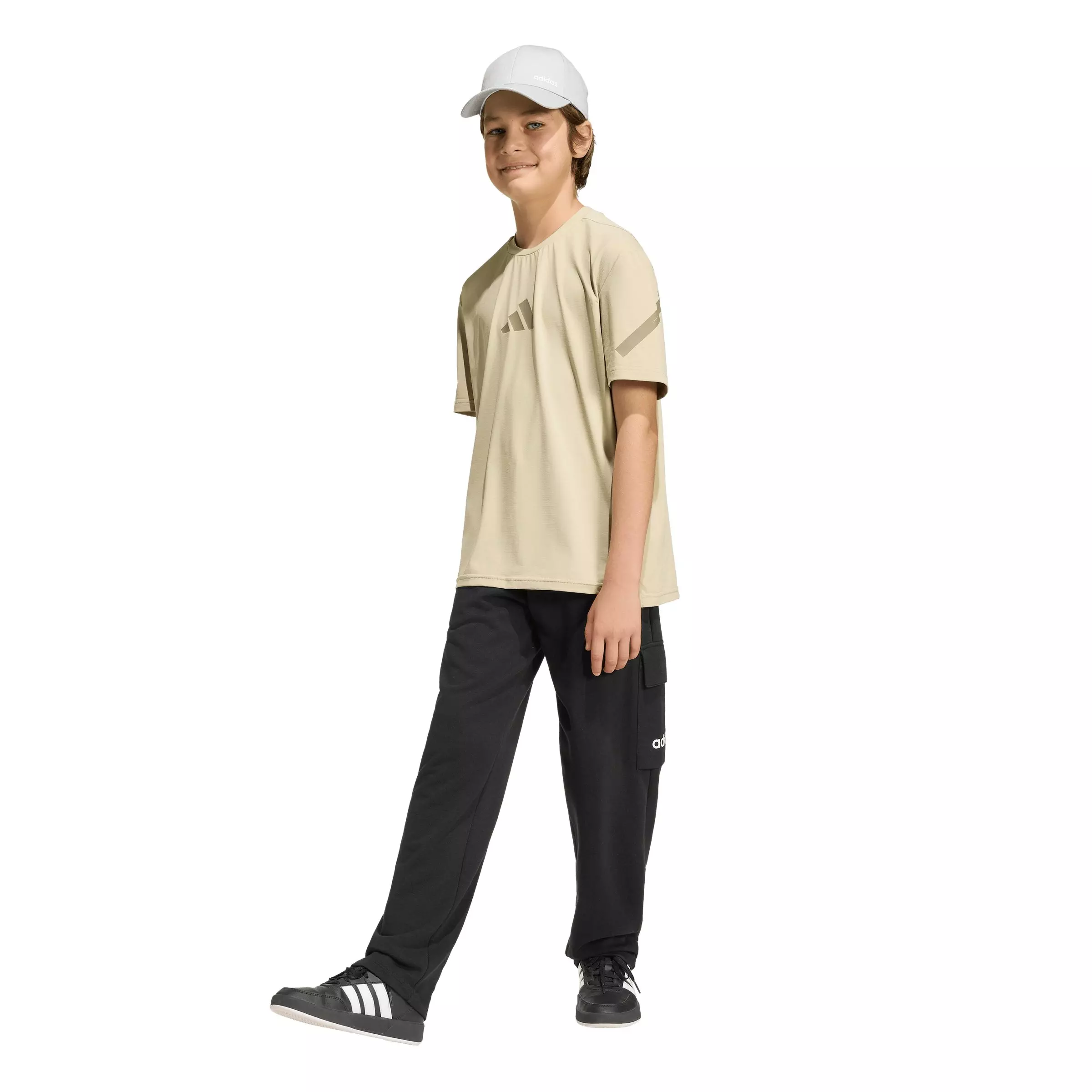 adidas Big Kids' Z.N.E. Stretch T-Shirt - Beige - BEIGE