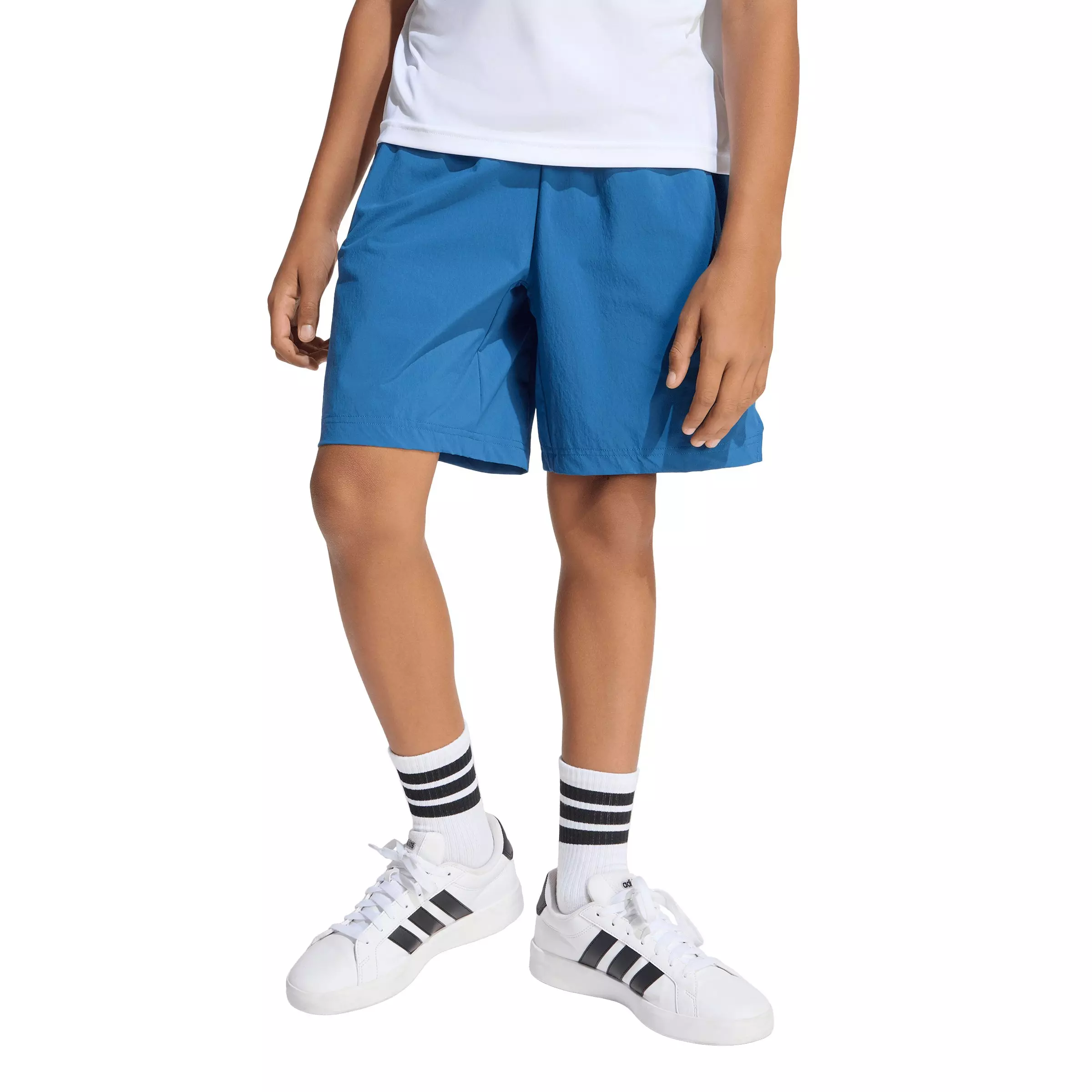 adidas Big Kids' Z.N.E. Woven Travel Shorts - Blue - BLUE