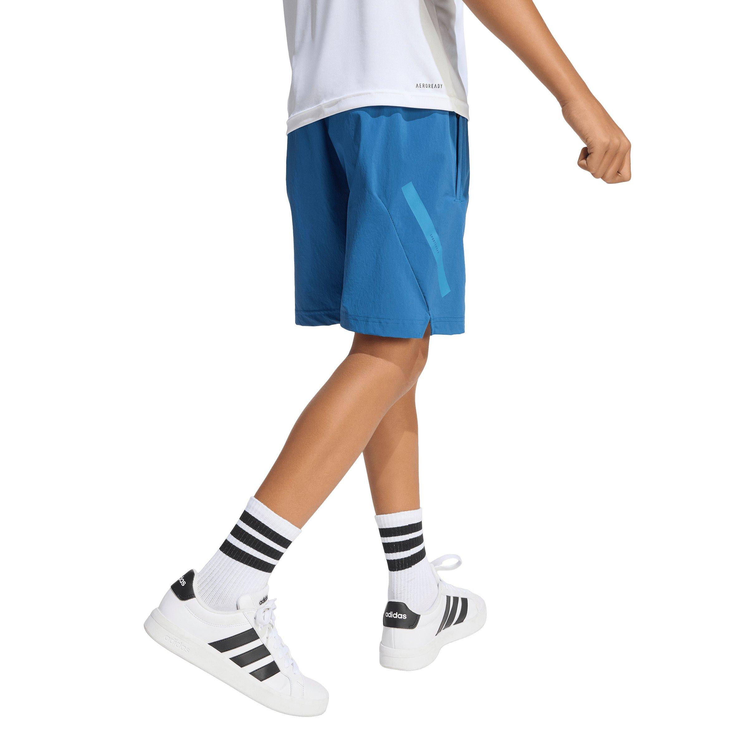 adidas Z.N.E. Woven Big Kids' Blue Travel Shorts