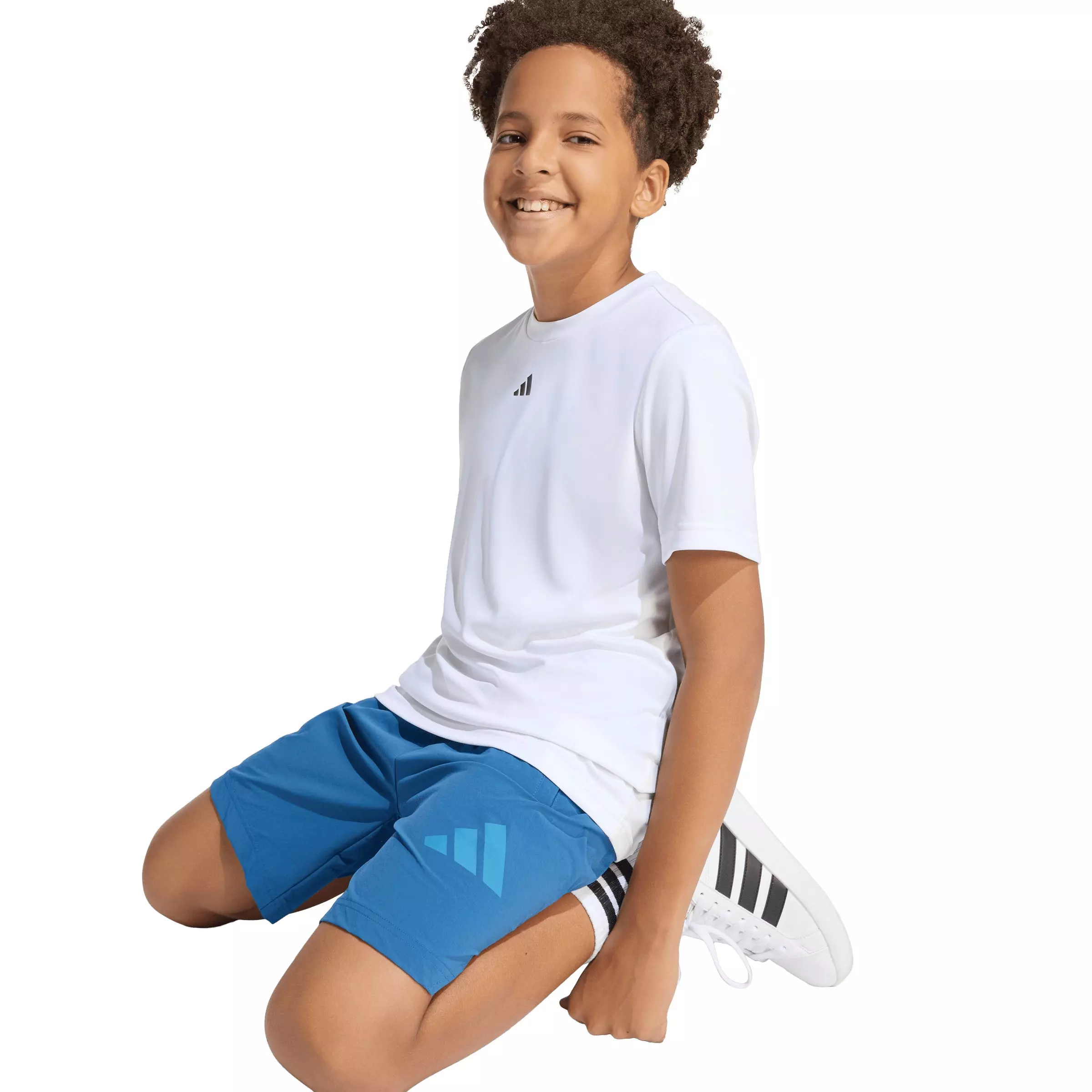 adidas Big Kids' Z.N.E. Woven Travel Shorts - Blue - BLUE