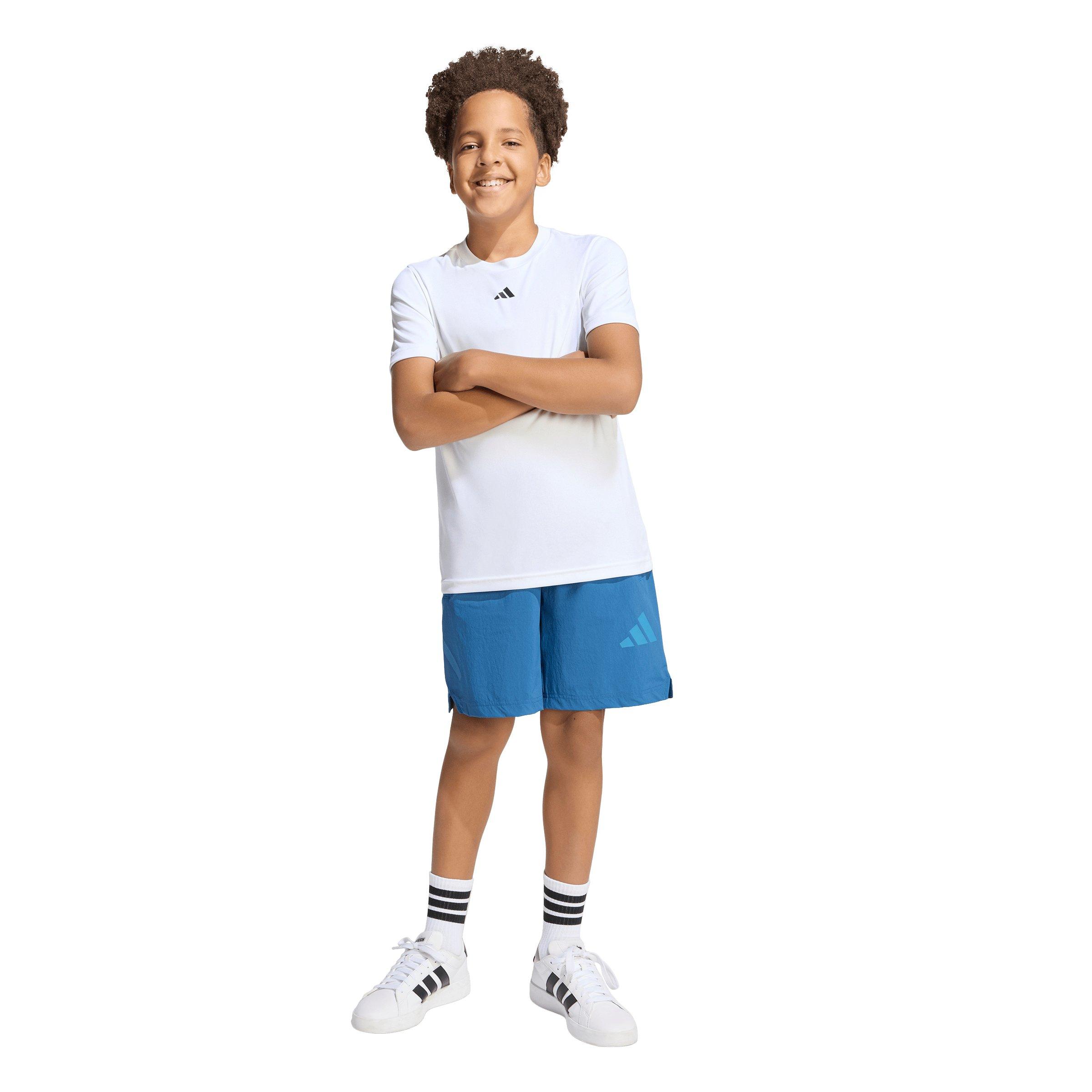 adidas Z.N.E. Woven Big Kids' Blue Travel Shorts