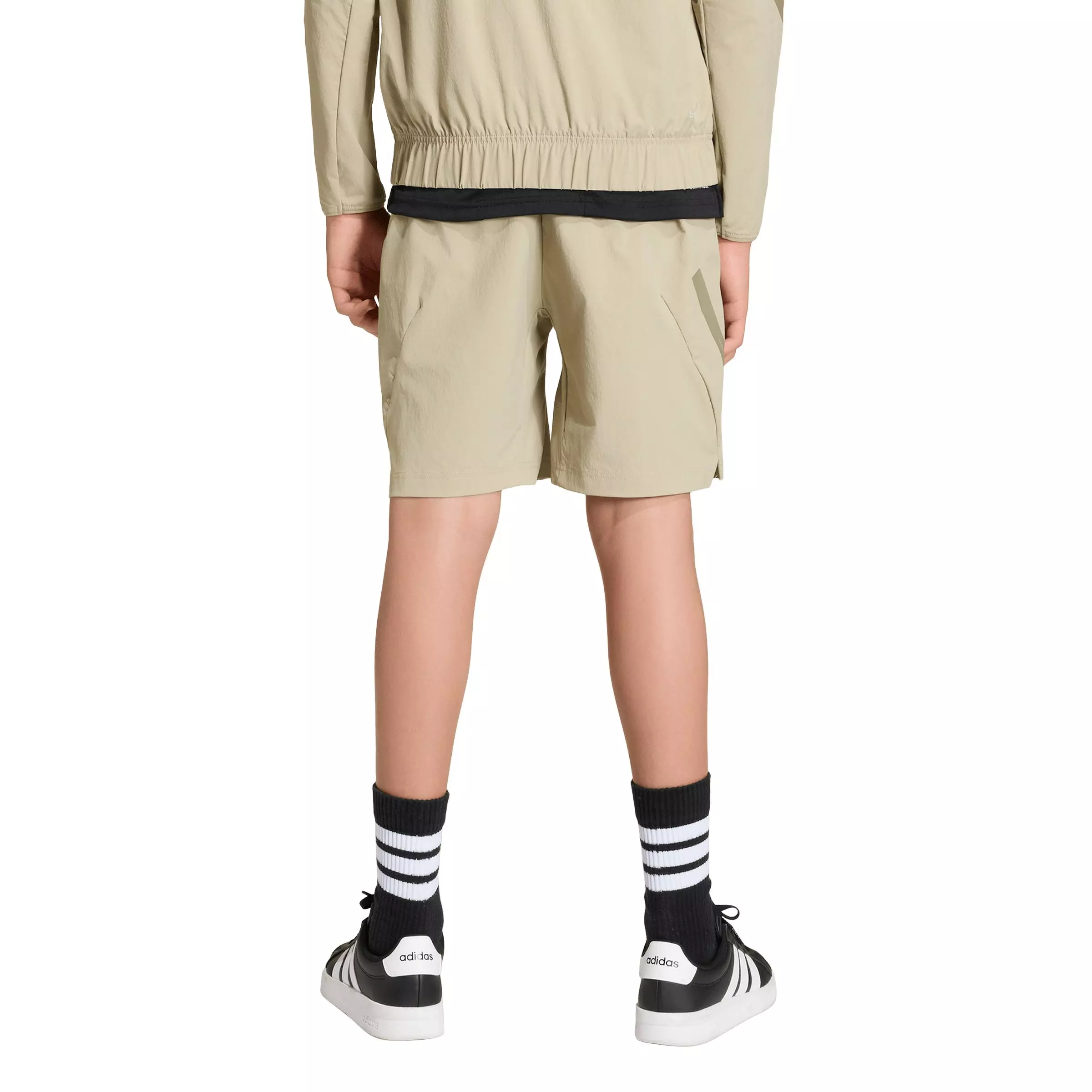 adidas Big Kids' Z.N.E. Woven Travel Shorts - Beige - BEIGE