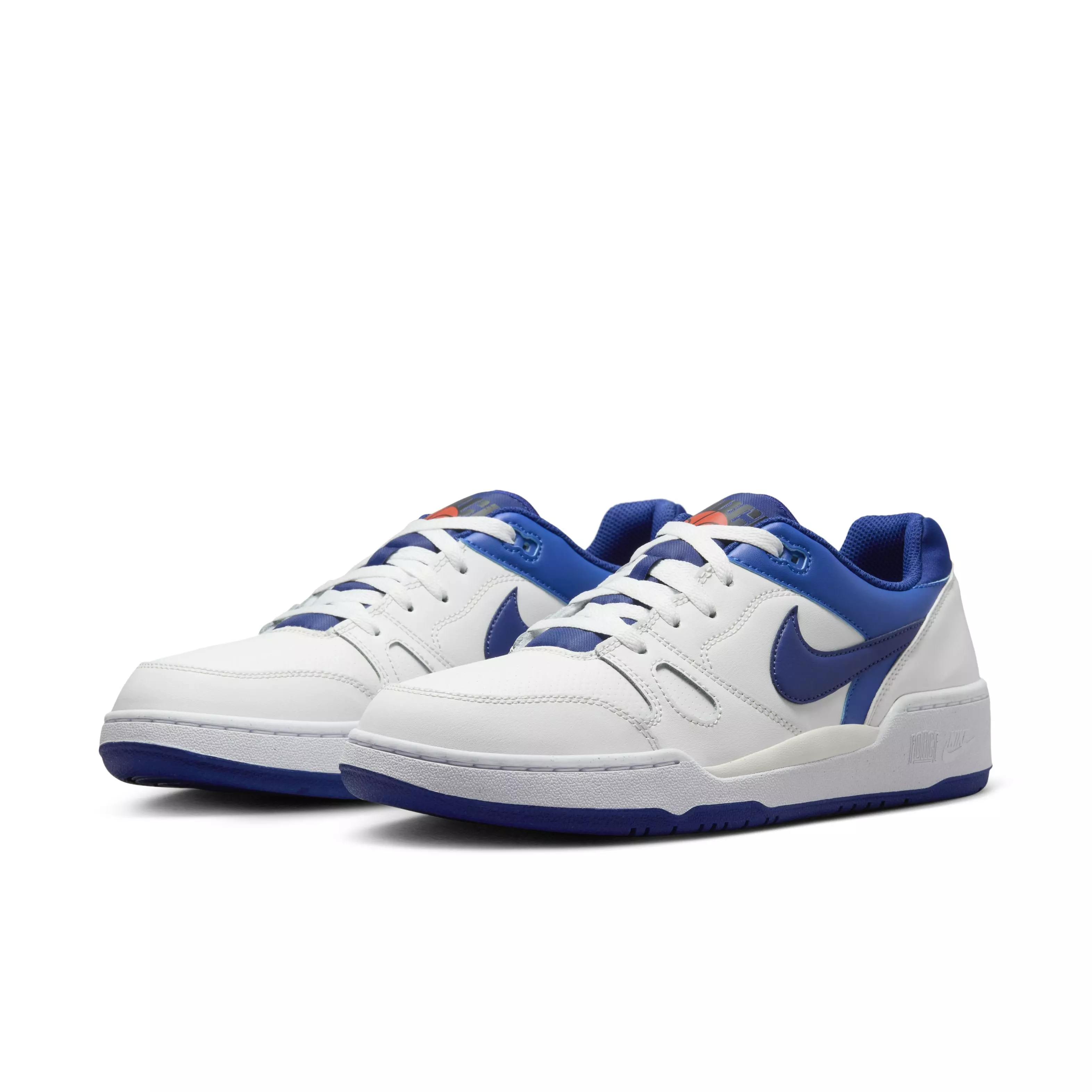 Nike Full Force Low "Summit White/Racer Blue/Summit White/Deep Royal Blue" Men's Shoe - WHITE/BLUE/WHITE/BLUE