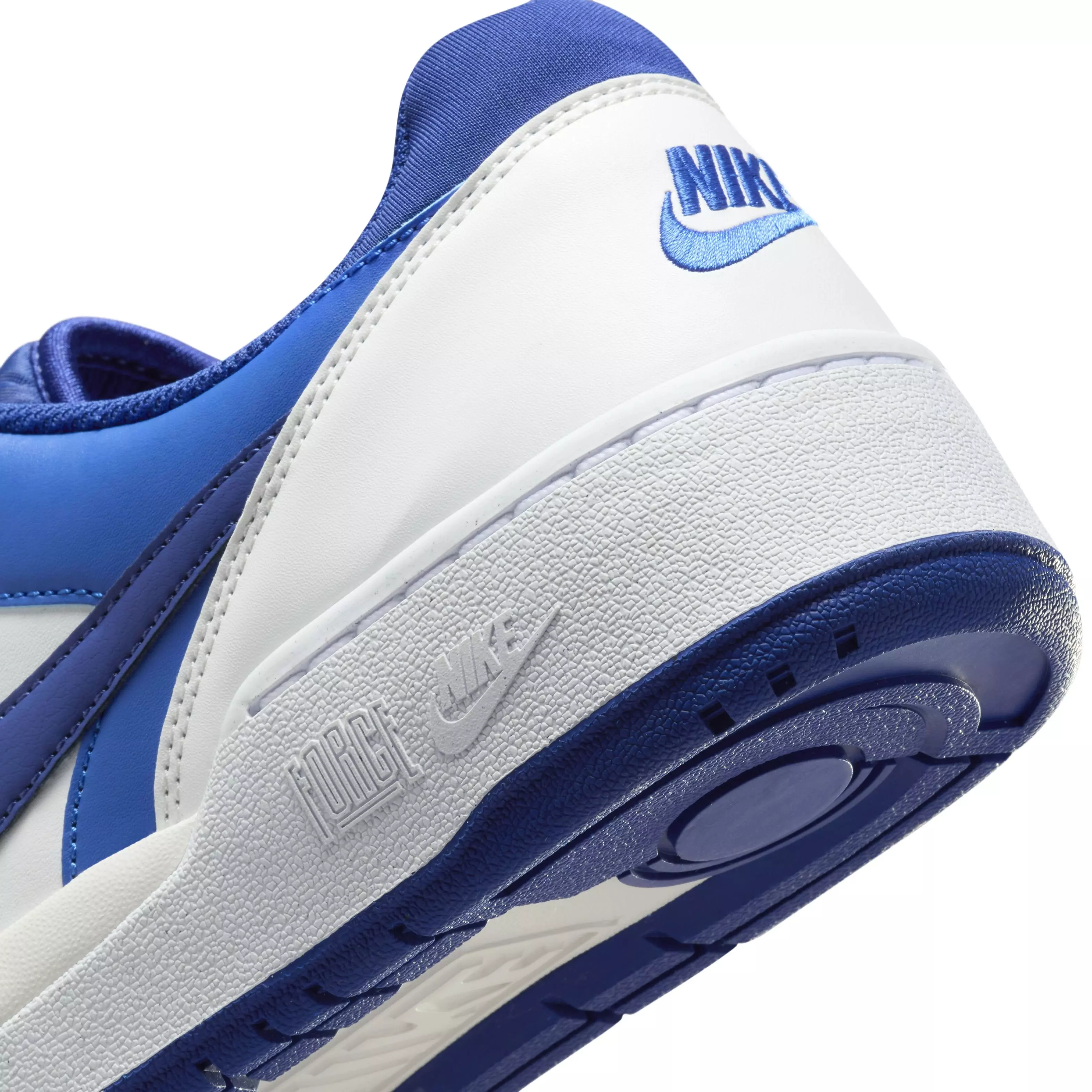 Nike Full Force Low "Summit White/Racer Blue/Summit White/Deep Royal Blue" Men's Shoe - WHITE/BLUE/WHITE/BLUE