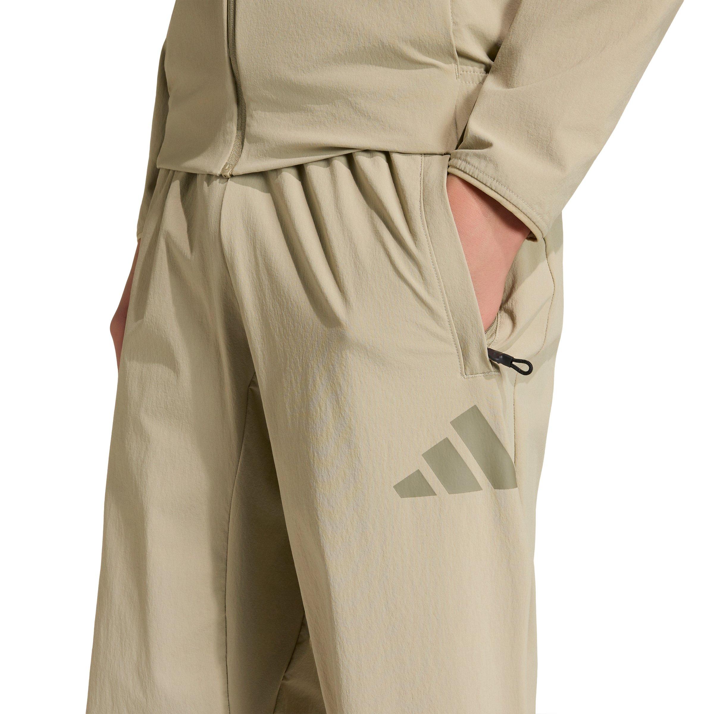 adidas Big Kids' Z.N.E. Woven Travel Tracksuit Bottoms - Tan