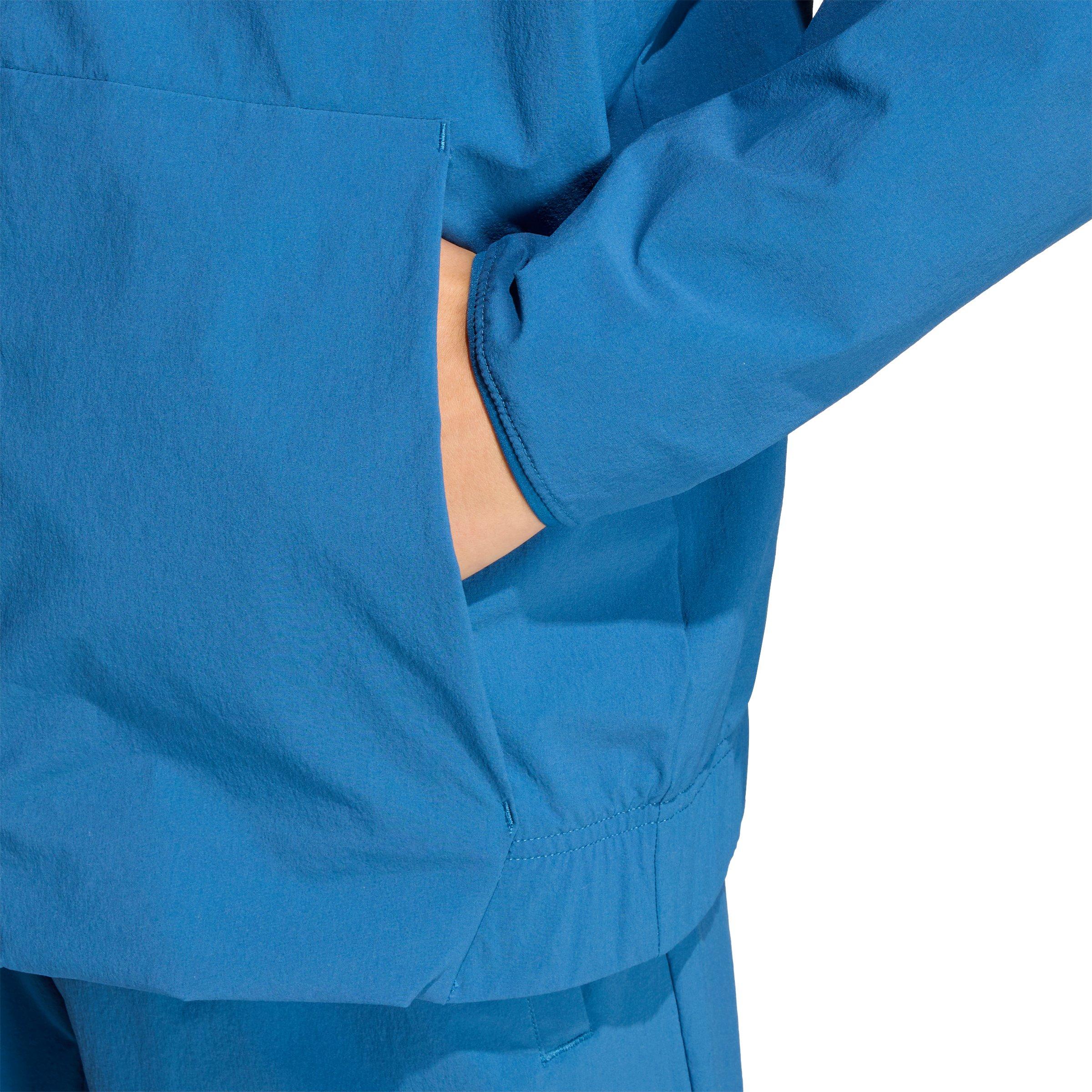 adidas Z.N.E. Woven Travel Cover Up Big Boys' Blue Track Top