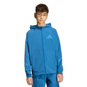 adidas Big Boys' Z.N.E. Woven Travel Cover Up Track Top - Blue