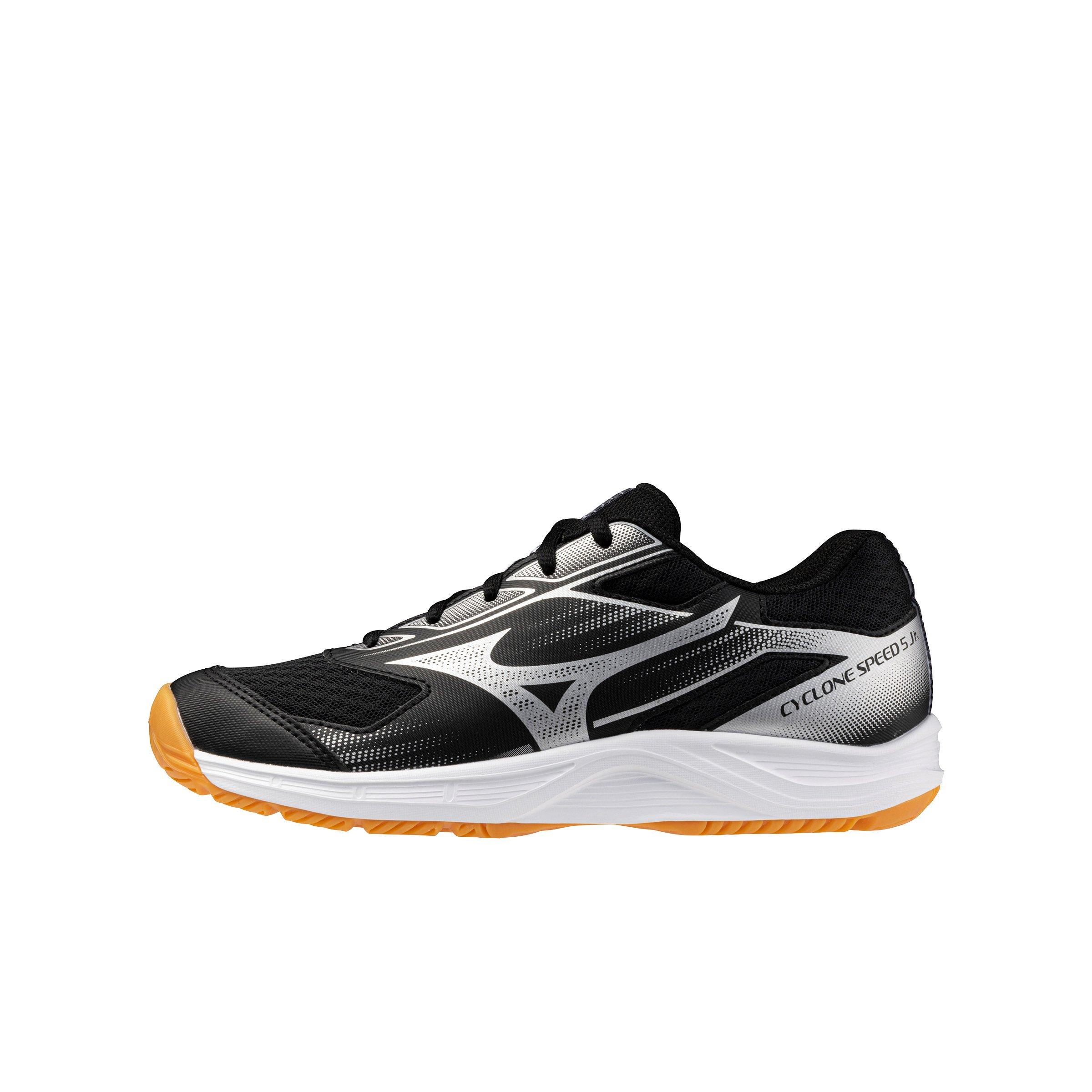Mizuno Cyclone Speed 3 Grade School Girls'"Black/Silver" Volleyball Shoe