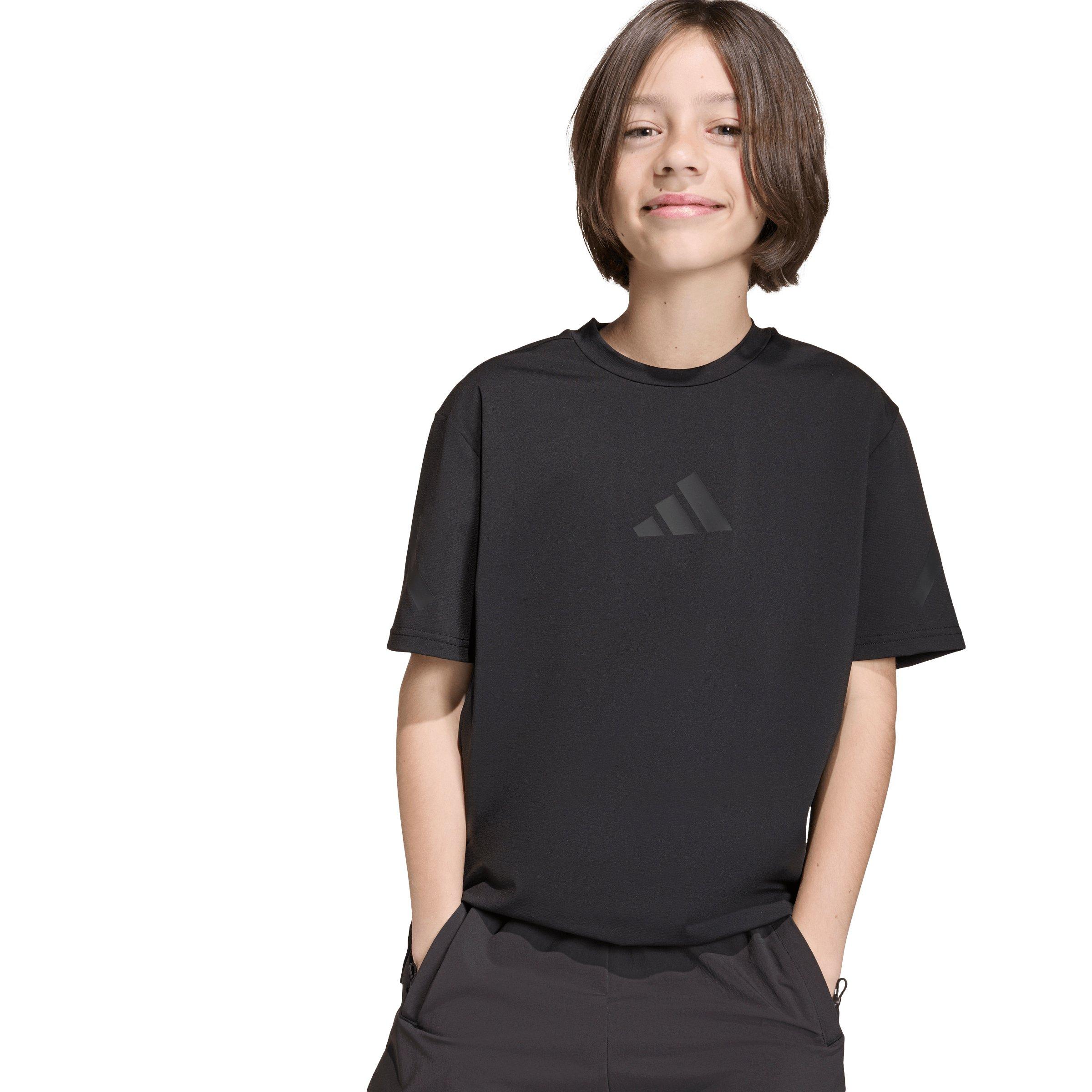 adidas Big Kids' Z.N.E. Stretch T-Shirt - Black - BLACK Thumbnail View 3