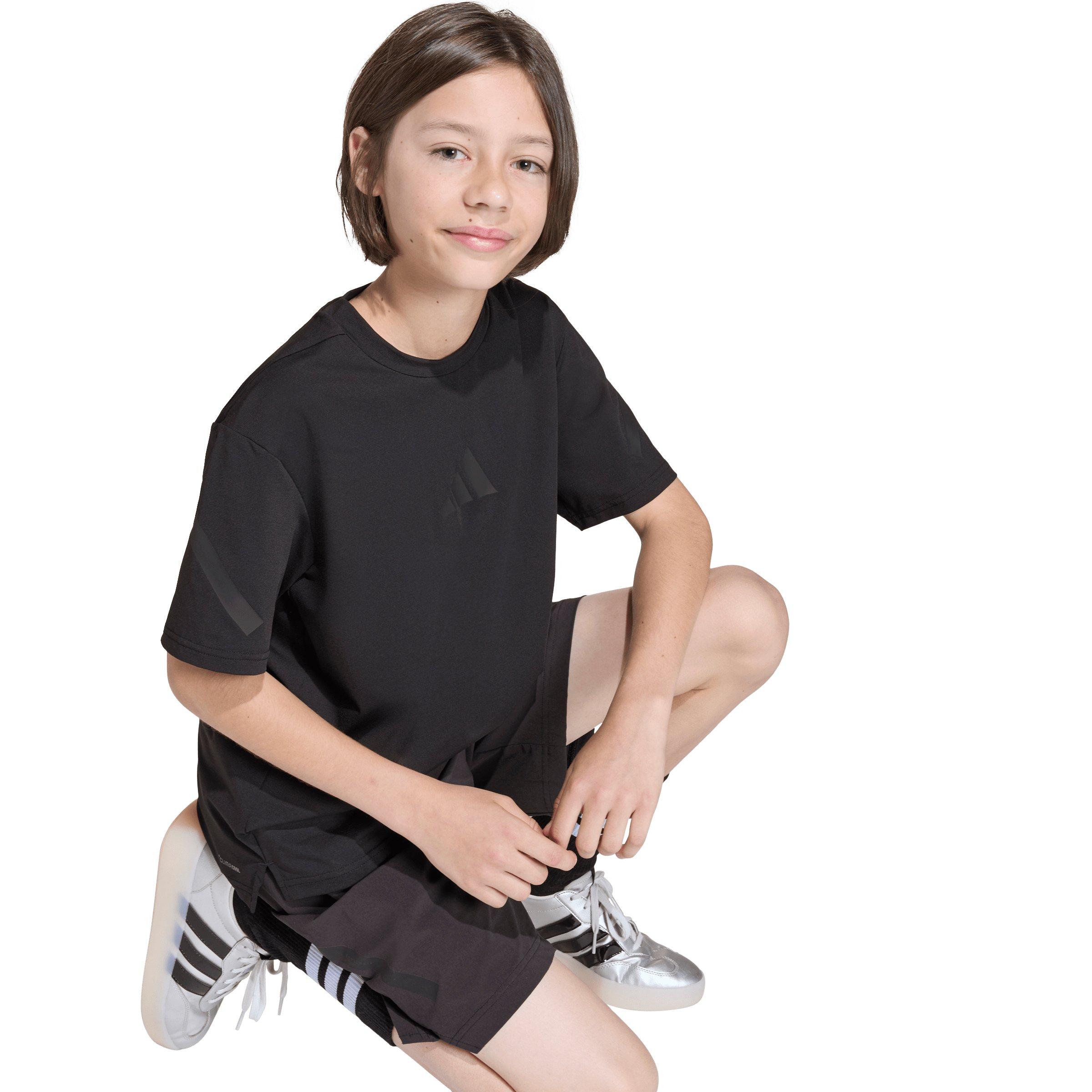 adidas Big Kids' Z.N.E. Stretch T-Shirt - Black - BLACK Thumbnail View 4
