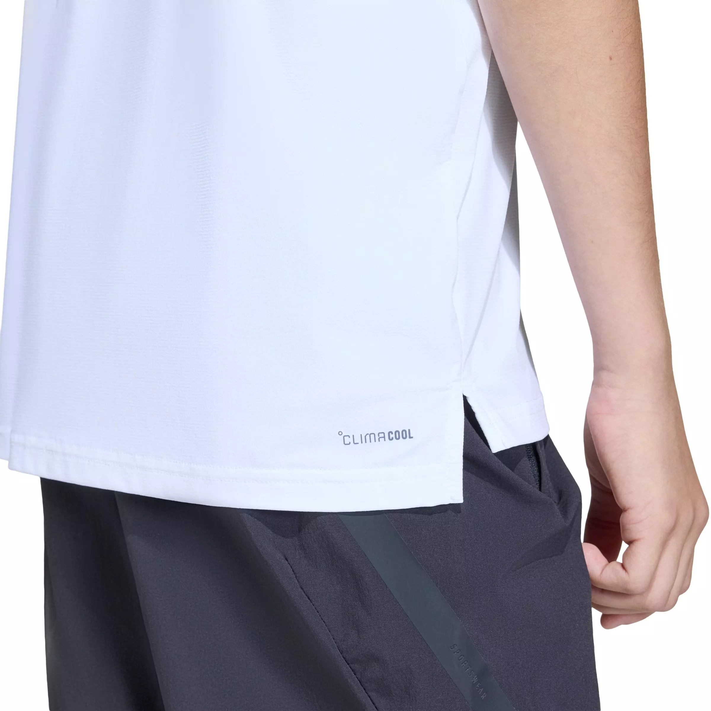 adidas Big Kids' Z.N.E. Stretch T-Shirt - White - WHITE