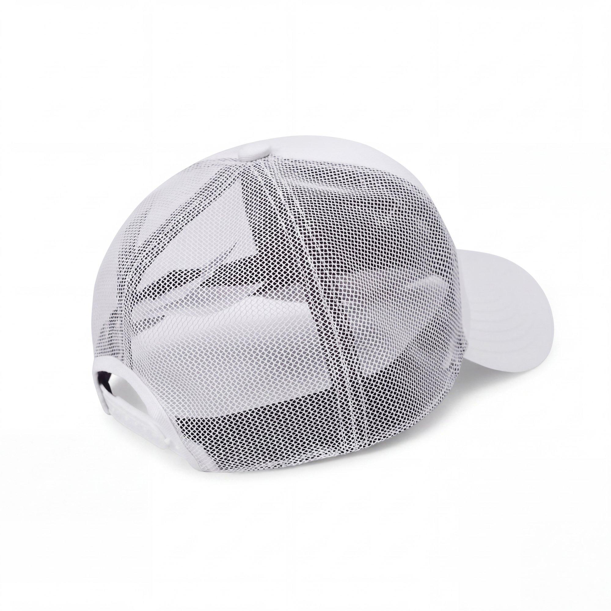 L/AB c/o Off-White Clamp Arrows Curved Brim Trucker Hat - White - WHITE