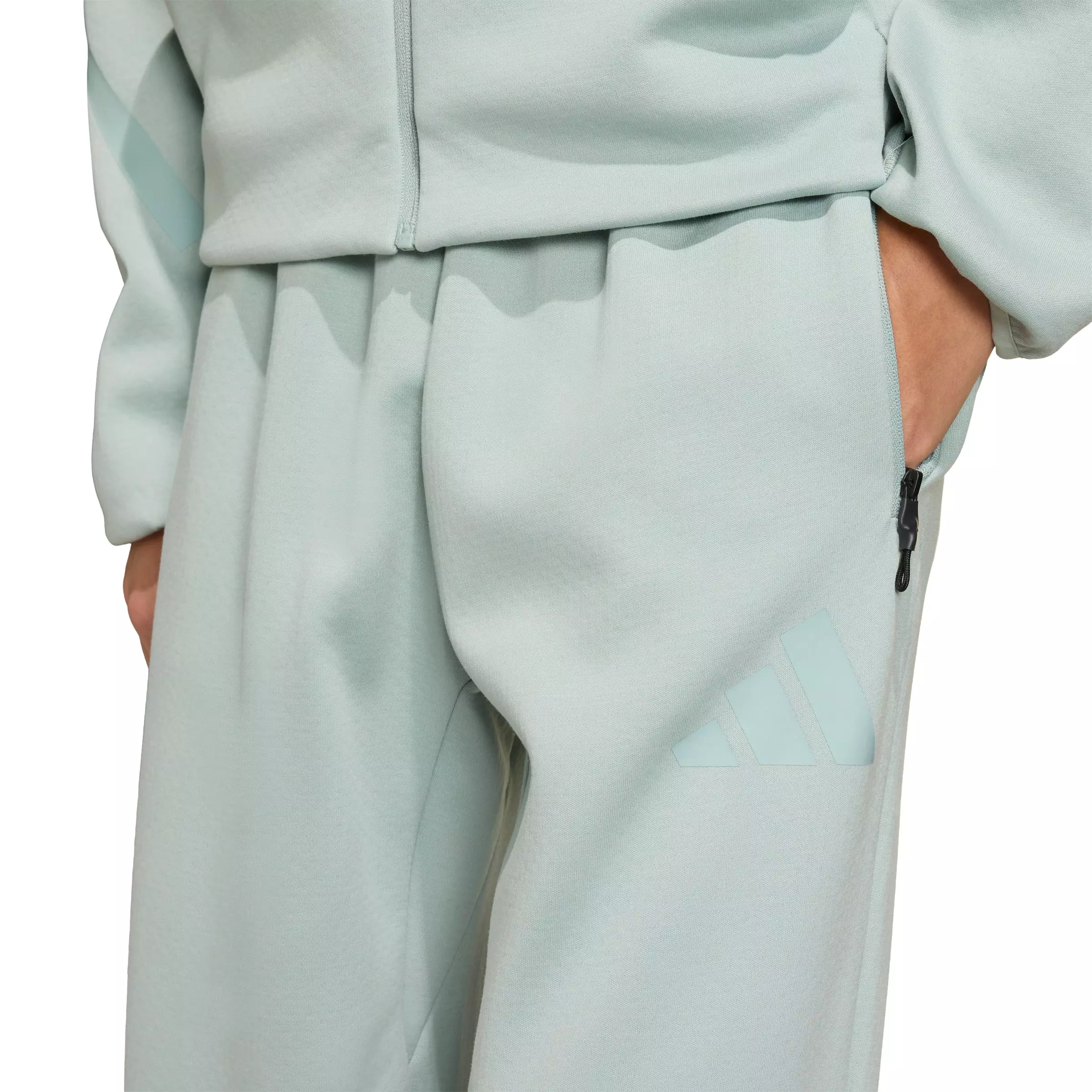 adidas Big Kids' Z.N.E. Tapered Leg Tracksuit Bottoms - Green - GREEN