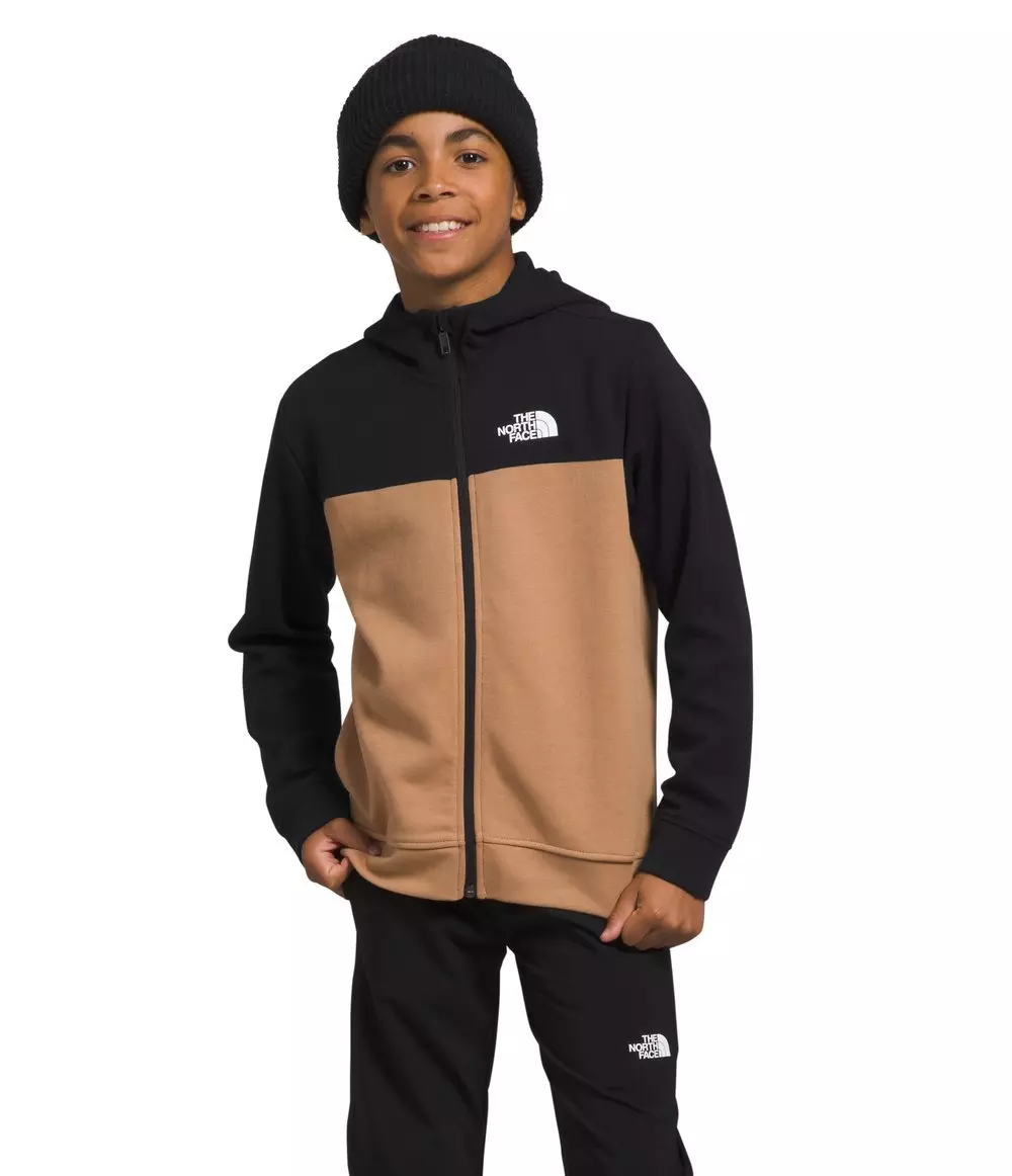 The North Face Boys’ Tech Full-Zip Hoodie -Almond Butter - ALMOND BUTTER