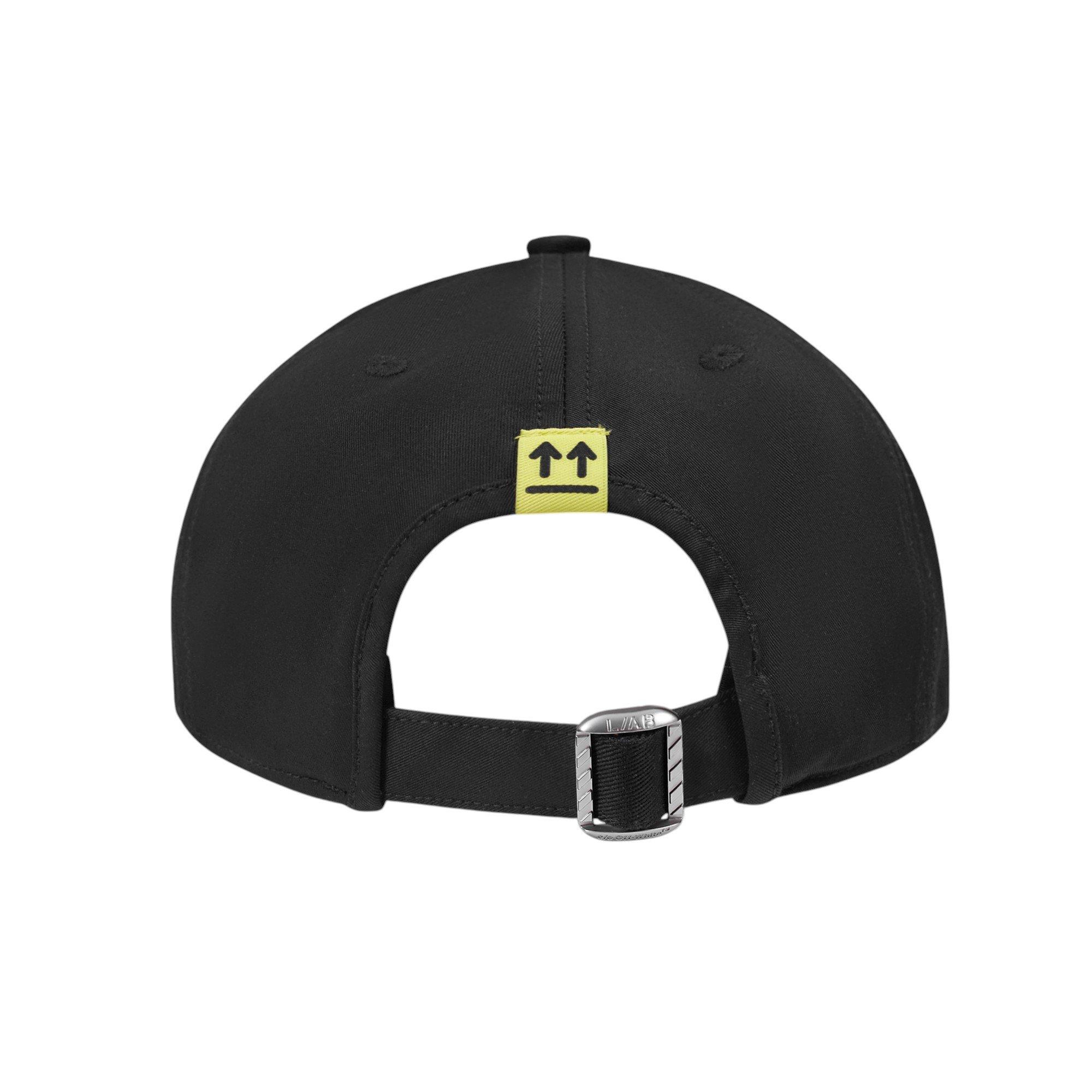 L/AB c/o Off-White Clamp Arrows Curved Brim Twill Hat - Black/Gold - BLACK/GOLD