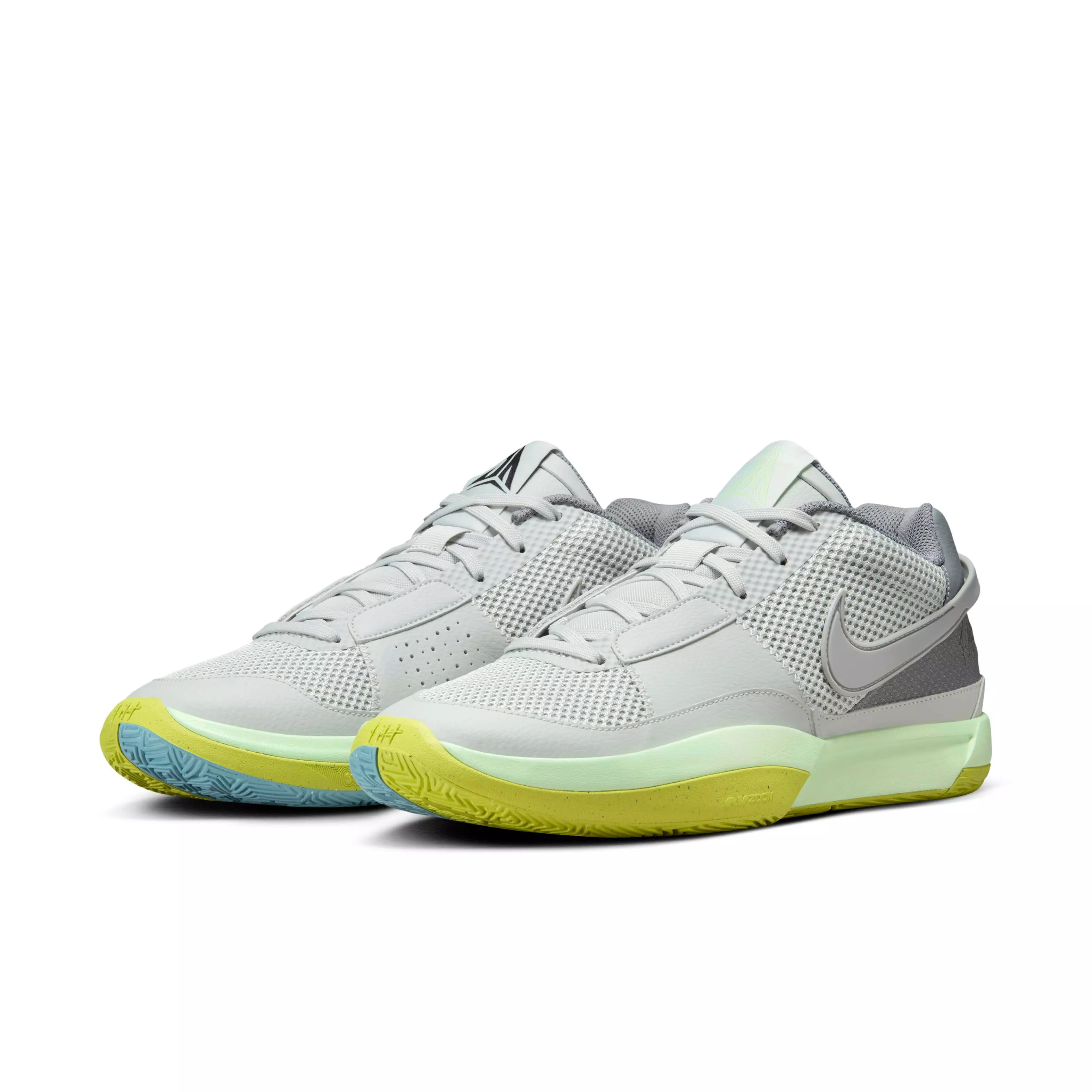 Nike Ja 1 "Light Silver/Cyber/Cool Grey/Granite" Men's Basketball Shoe - LT SILVER/CYBER/GREY/GRANITE
