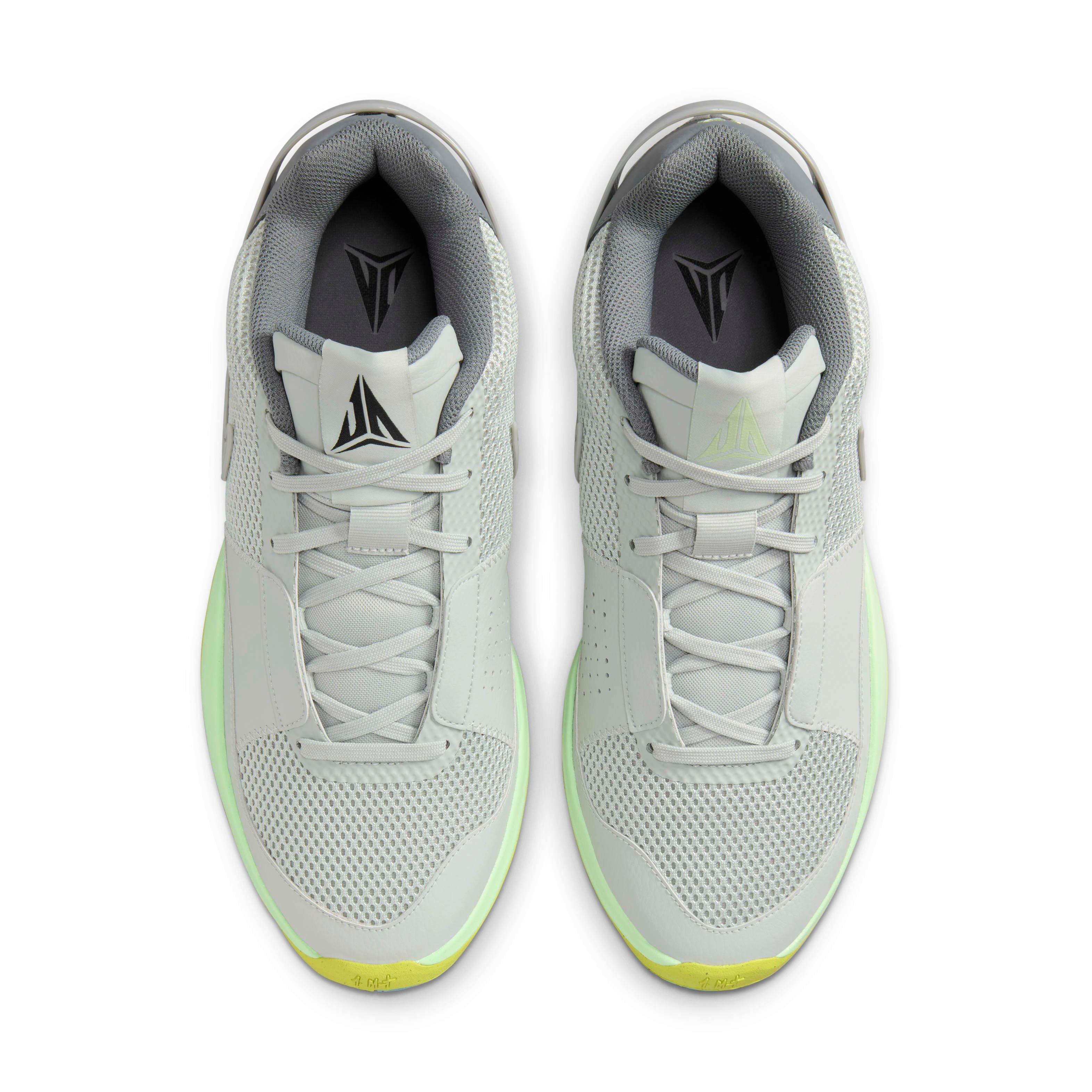 Nike Ja 1 "Light Silver/Cyber/Cool Grey/Granite" Men's Basketball Shoe - LT SILVER/CYBER/GREY/GRANITE Thumbnail View 4