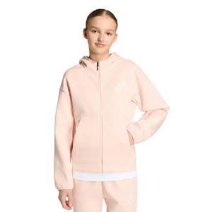 adidas Big Girls' Z.N.E. Full-Zip Hooded Track Jacket - Pink