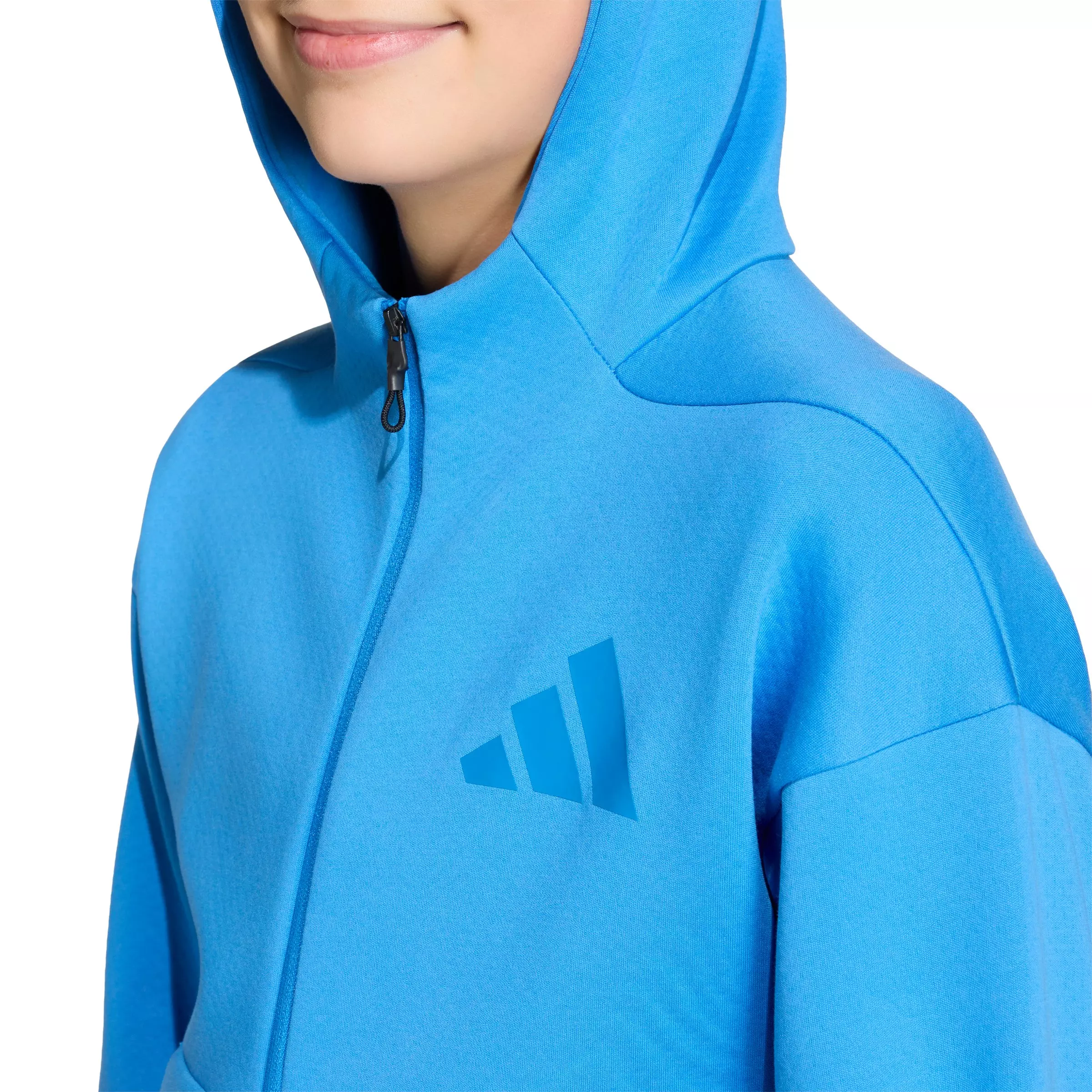 adidas Big Boys' Z.N.E. Full-Zip Hooded Track Jacket - Blue - BLUE