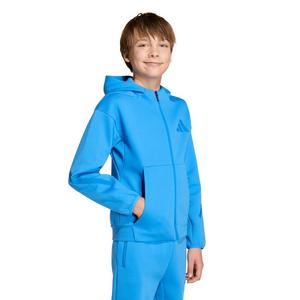 adidas Big Boys' Z.N.E. Full-Zip Hooded Track Jacket - Blue