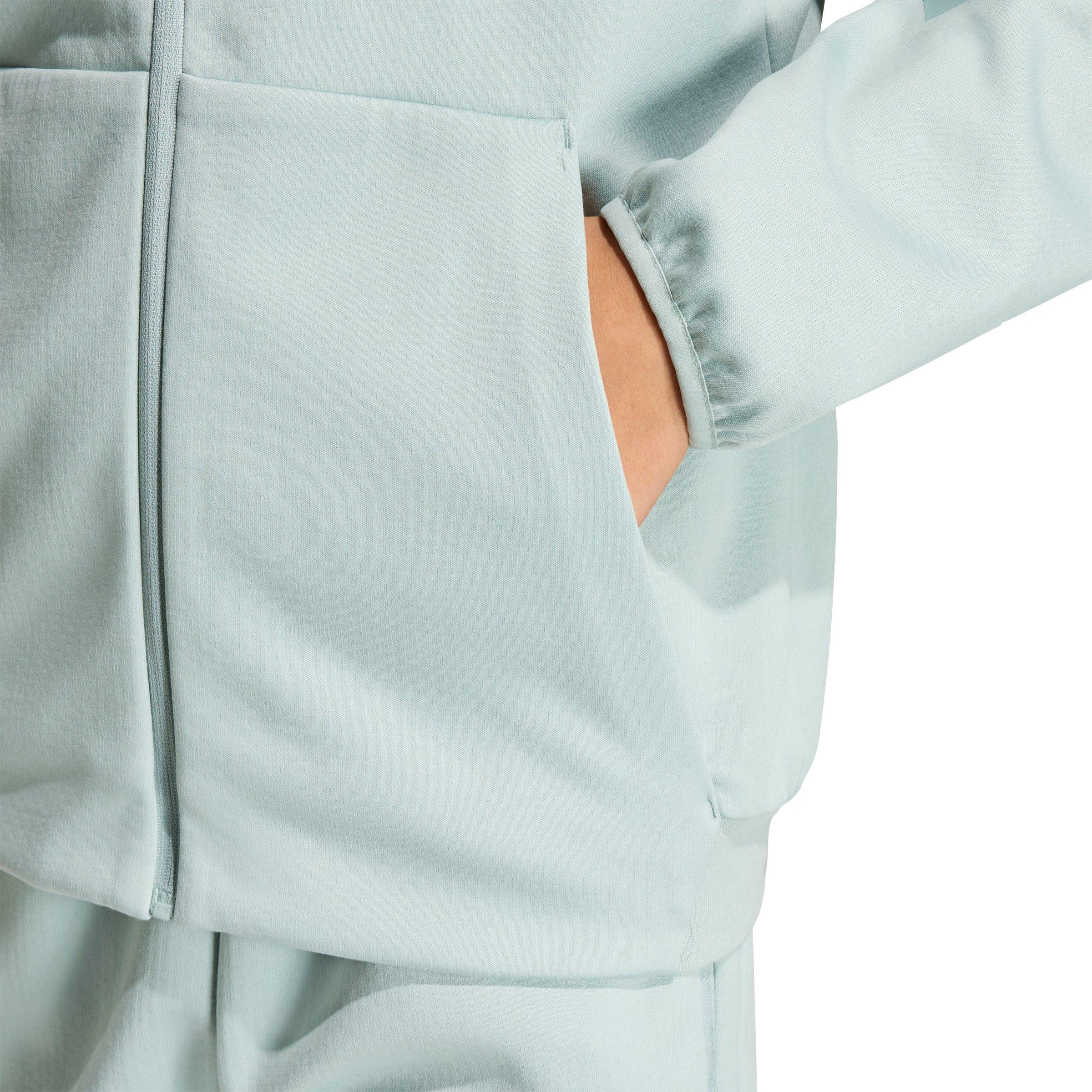 adidas Big Boys' Z.N.E. Full-Zip Hooded Track Jacket - Light Green - LIGHT GREEN Thumbnail View 4