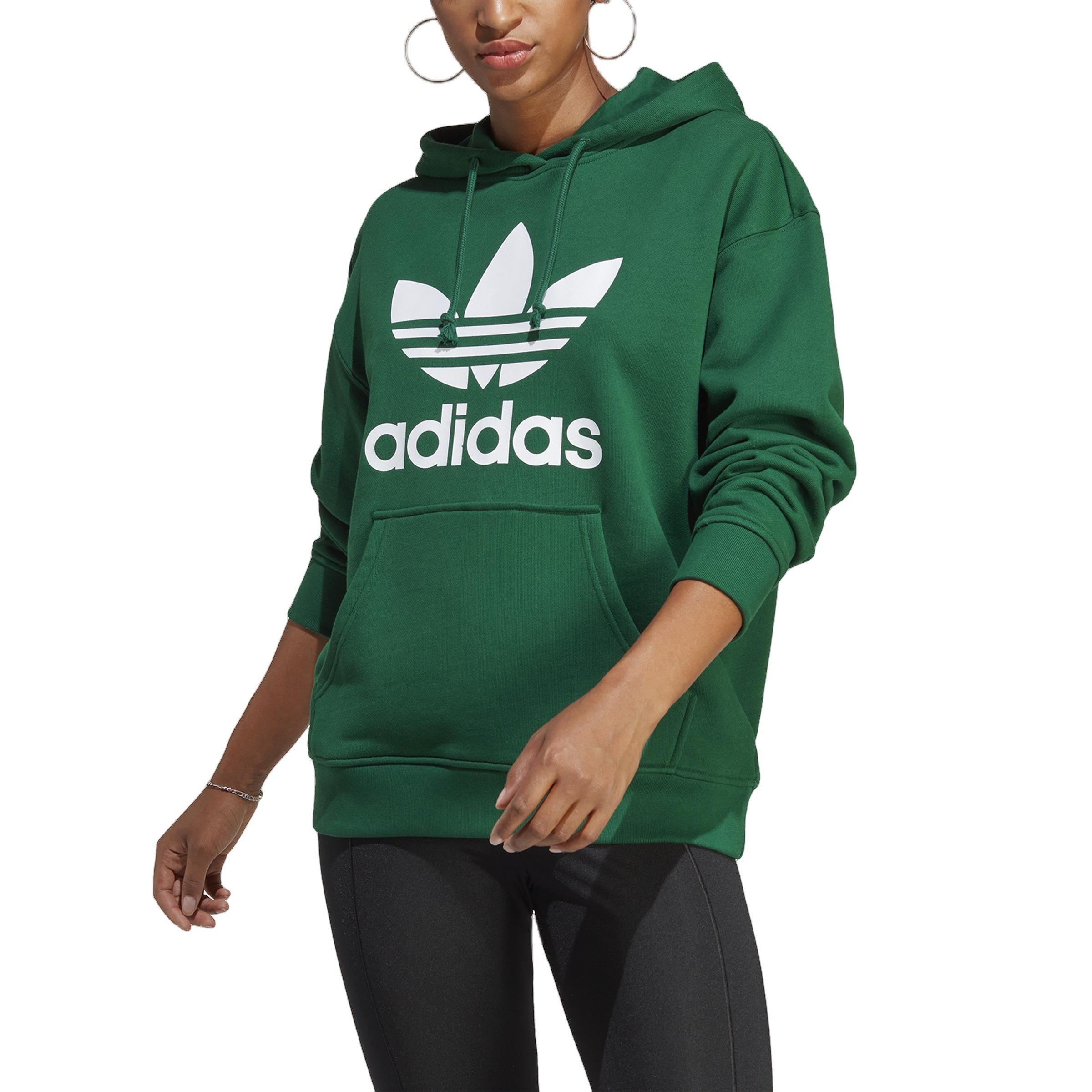 Adidas green sweatshirt womens hot sale