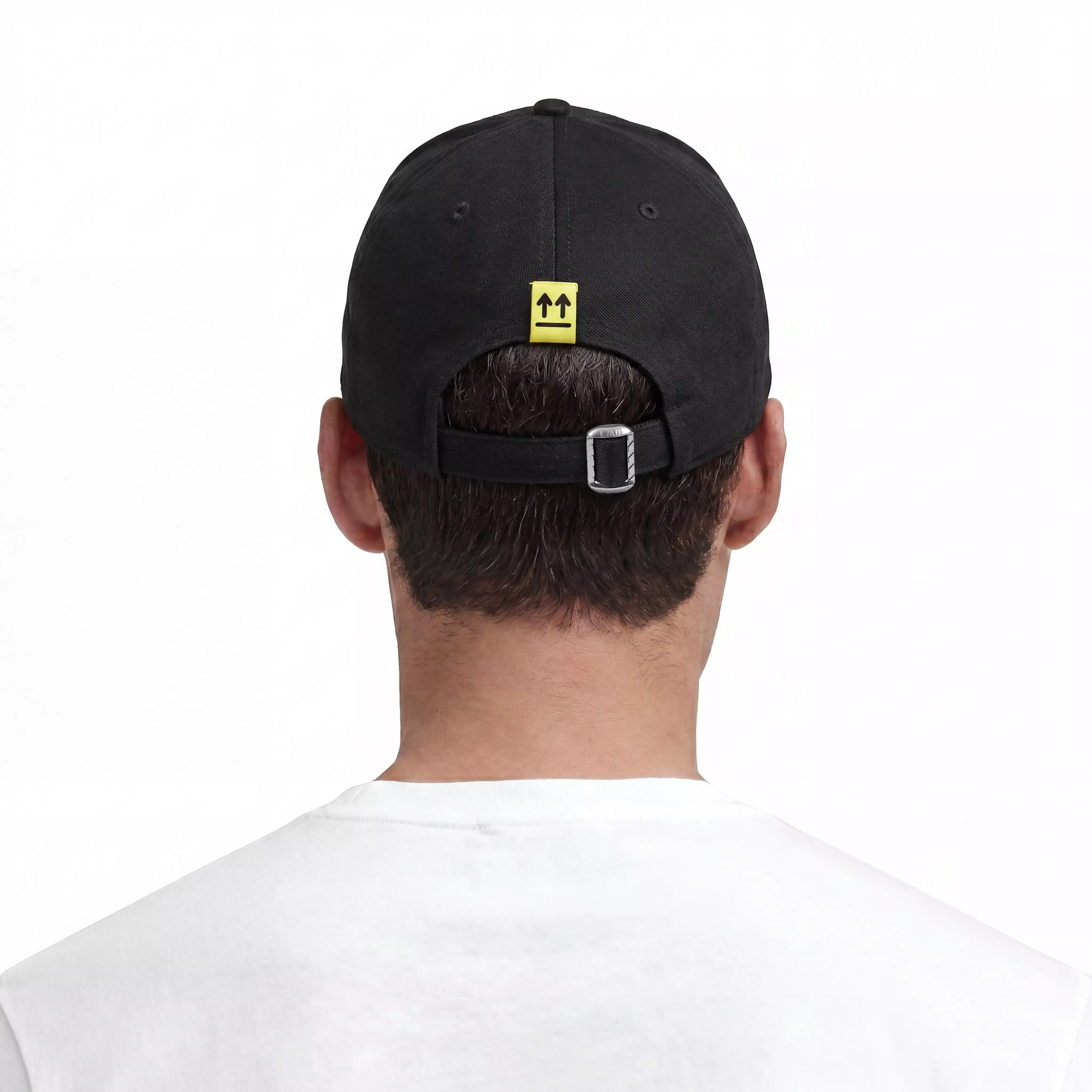L/AB c/o Off-White Clamp Arrows Curved Brim Twill Hat - Black/Royal - BLACK/ROYAL