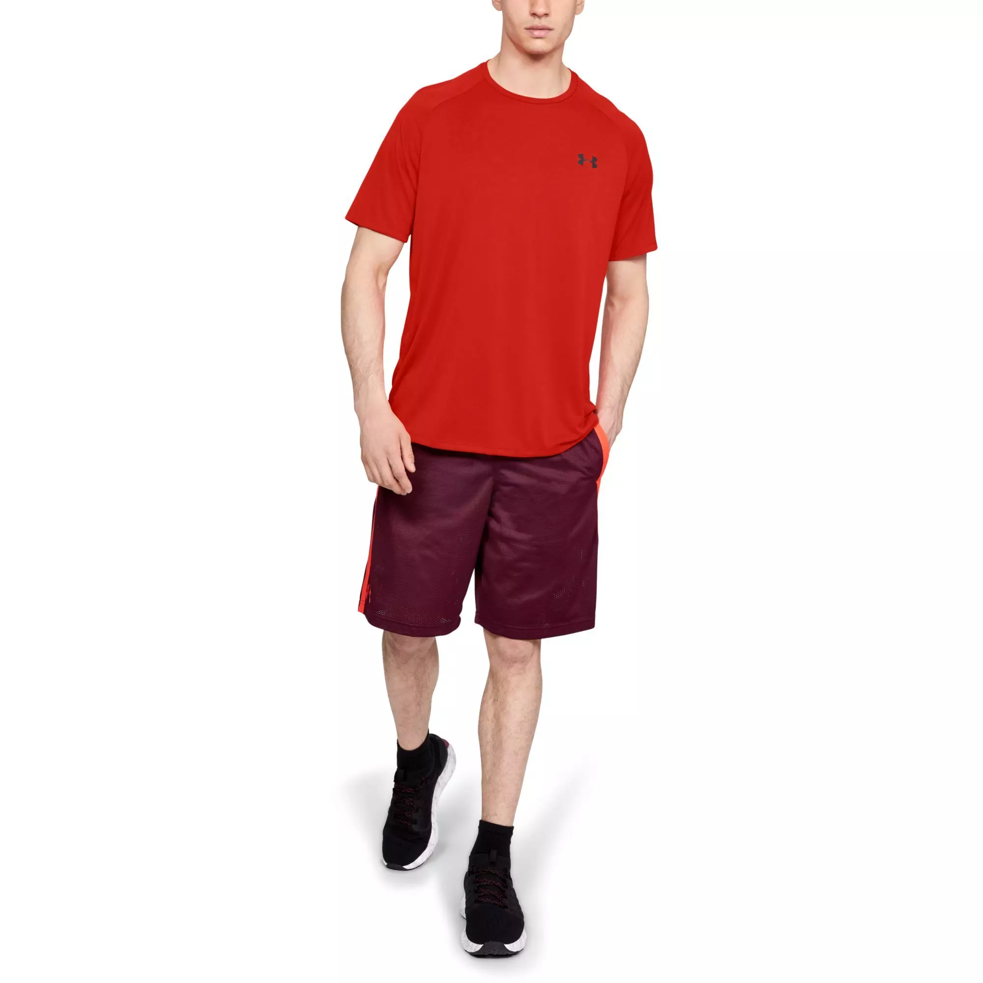 Under Armour Men's Tech Short Sleeve T-Shirt - RED