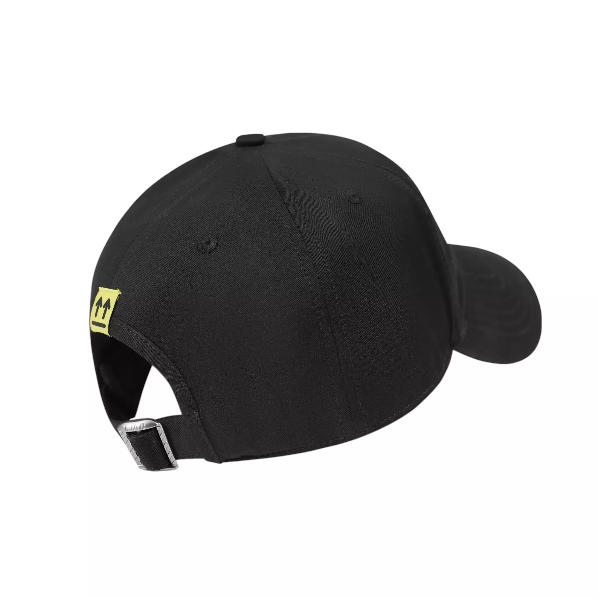 L/AB c/o Off-White Clamp Arrows Curved Brim Twill Hat - Black/Silver - BLACK/SILVER