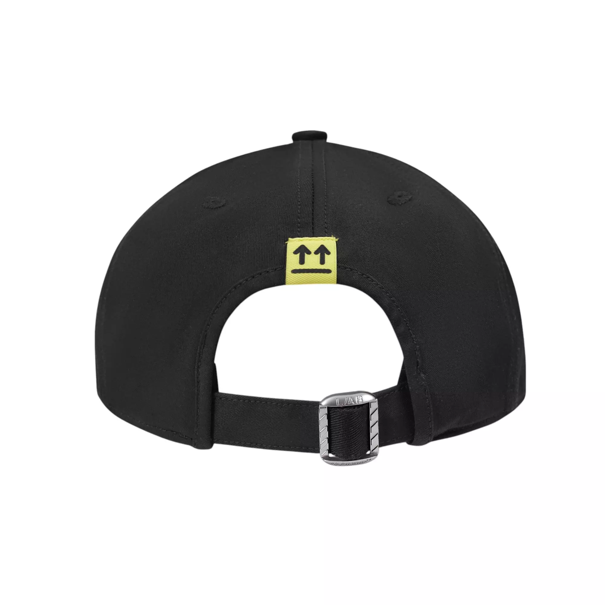 L/AB c/o Off-White Clamp Arrows Curved Brim Twill Hat - Black/Silver - BLACK/SILVER
