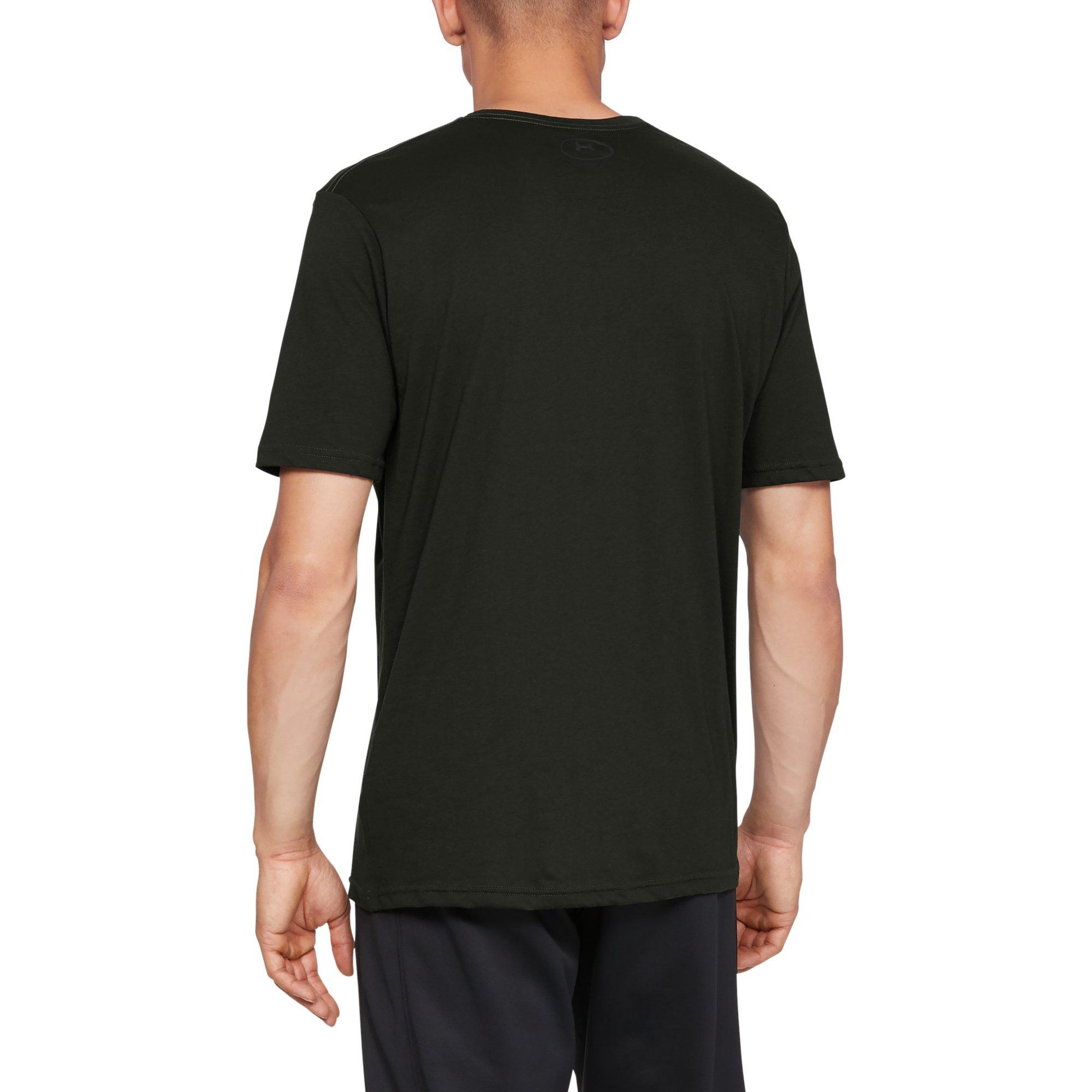 Under Armour Men's Sportstyle Left Chest T-Shirt - GREEN Thumbnail View 6