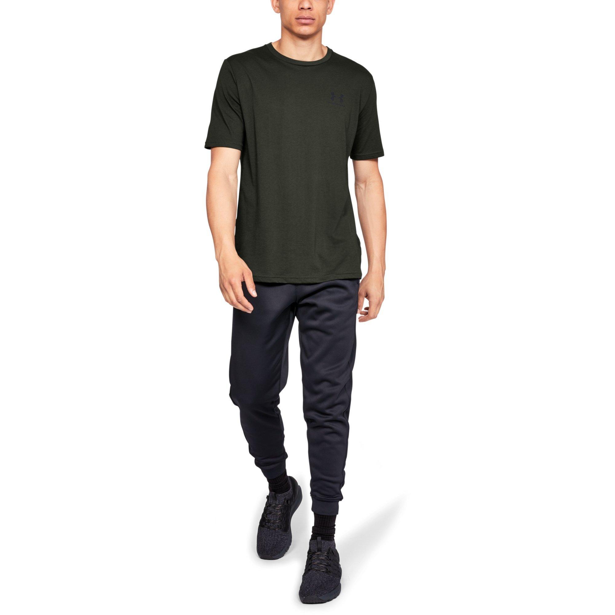 Under Armour Men's Sportstyle Left Chest T-Shirt - GREEN Thumbnail View 7